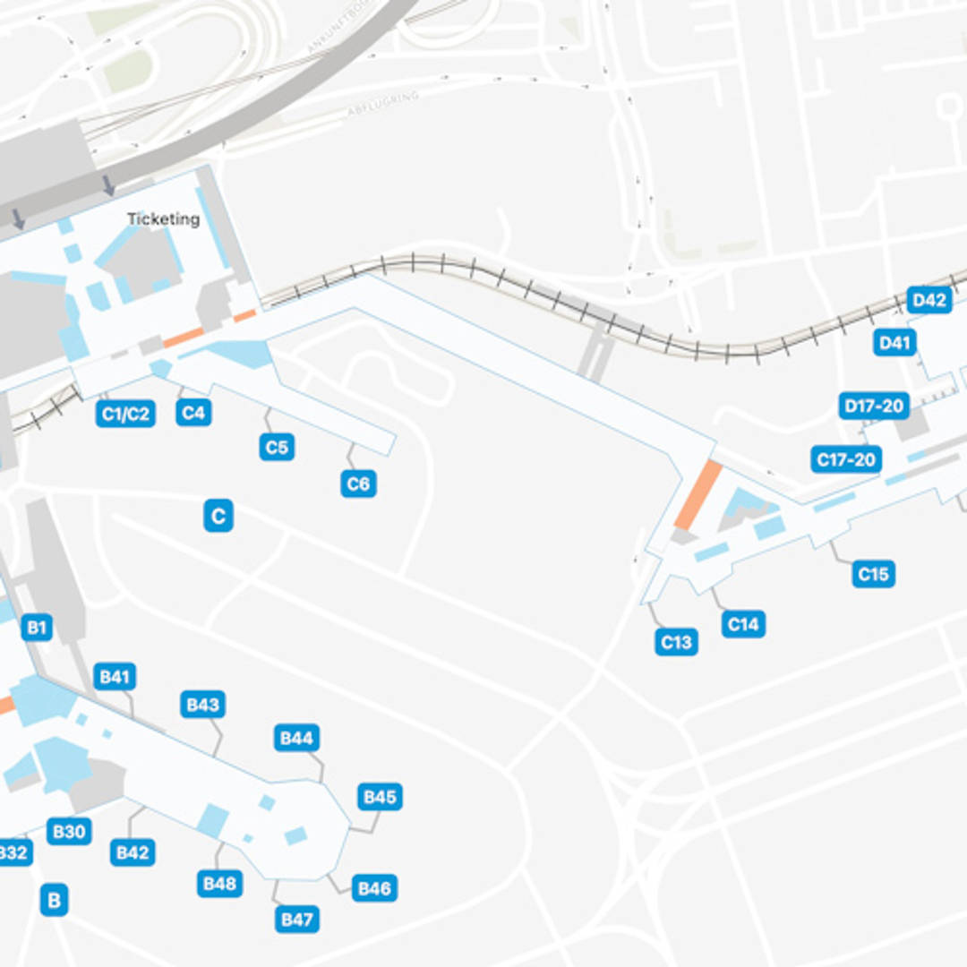 Frankfurt Airport Concourse C Map Guide