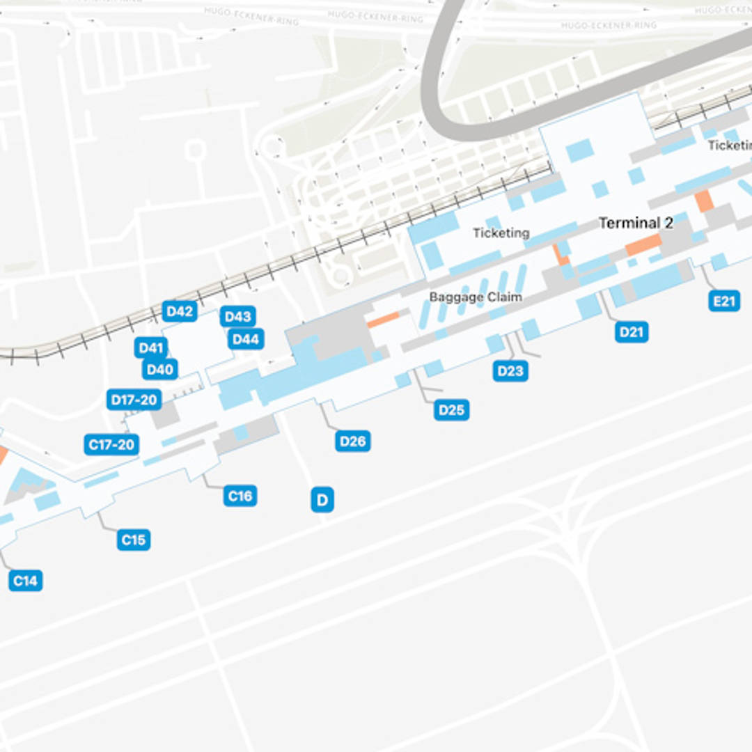 Frankfurt Airport Concourse D Map Guide