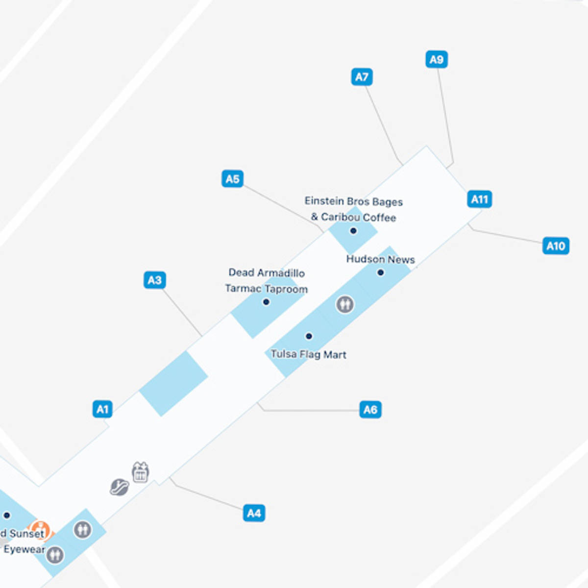 Tulsa Airport Map Guide To Tul S Terminals