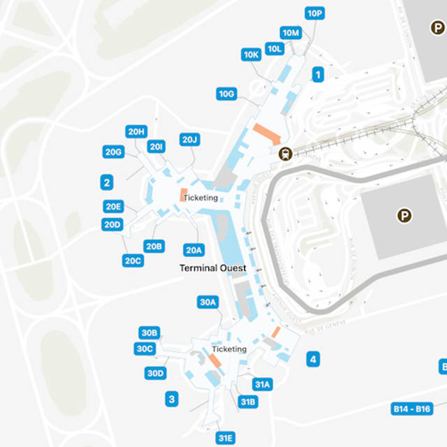 Paris Orly Airport West Terminal Map Guide