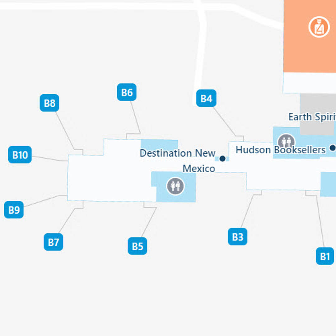 Albuquerque Sunport Airport Map  ABQ Terminal Guide