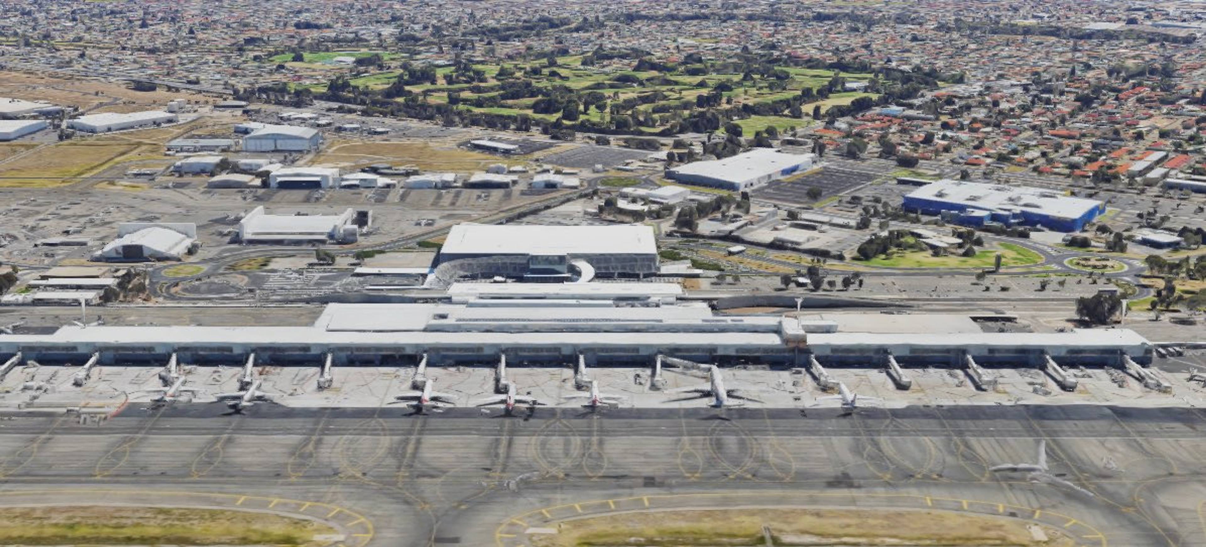 Aerial View of Adelaide Airport