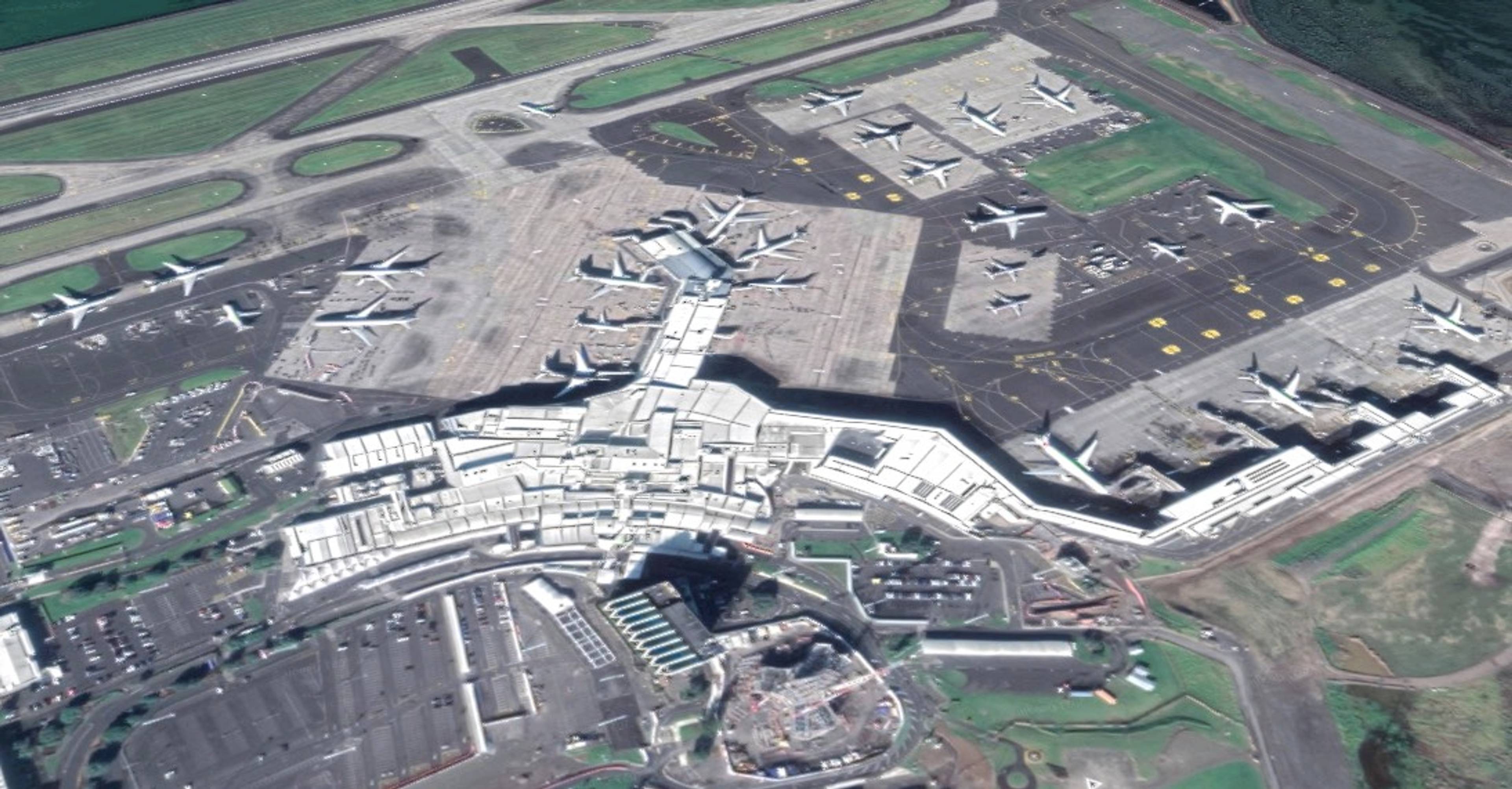Aerial View of Auckland Airport