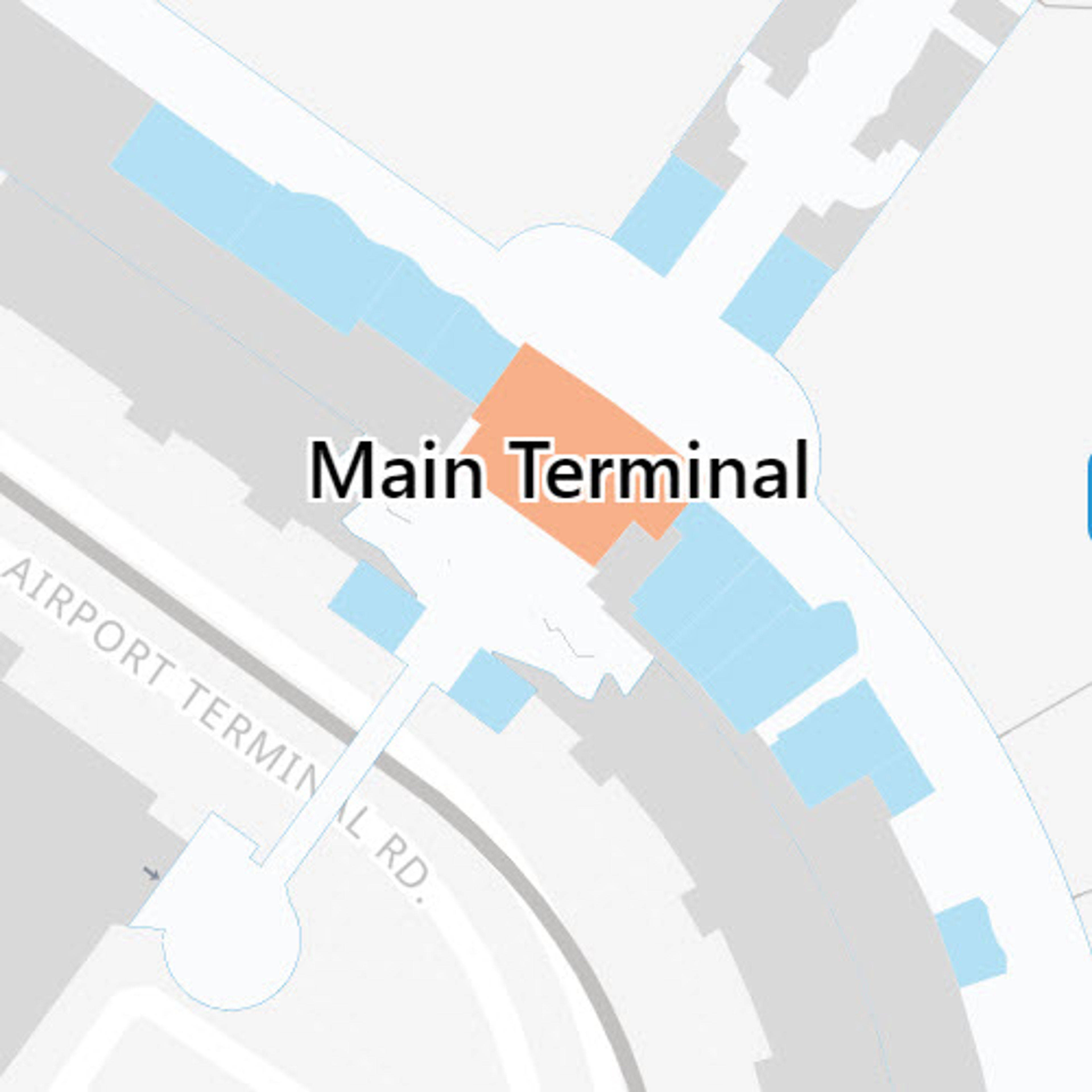 Albany Airport Main Terminal Map