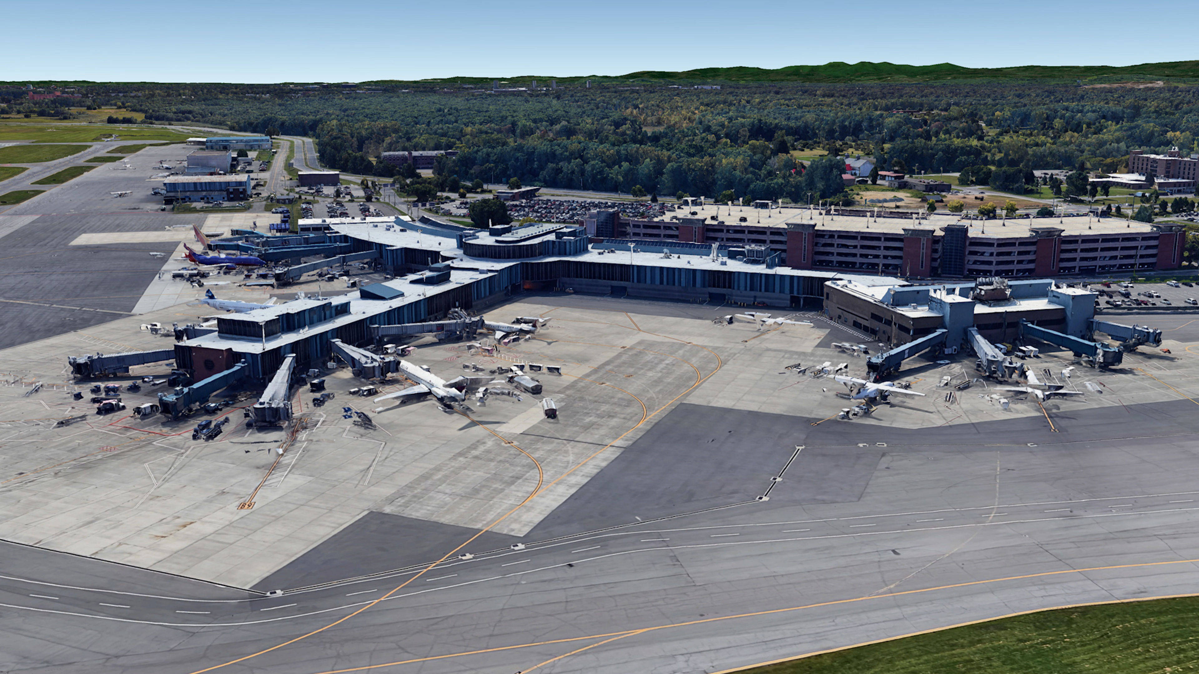 Aerial View of Albany Airport