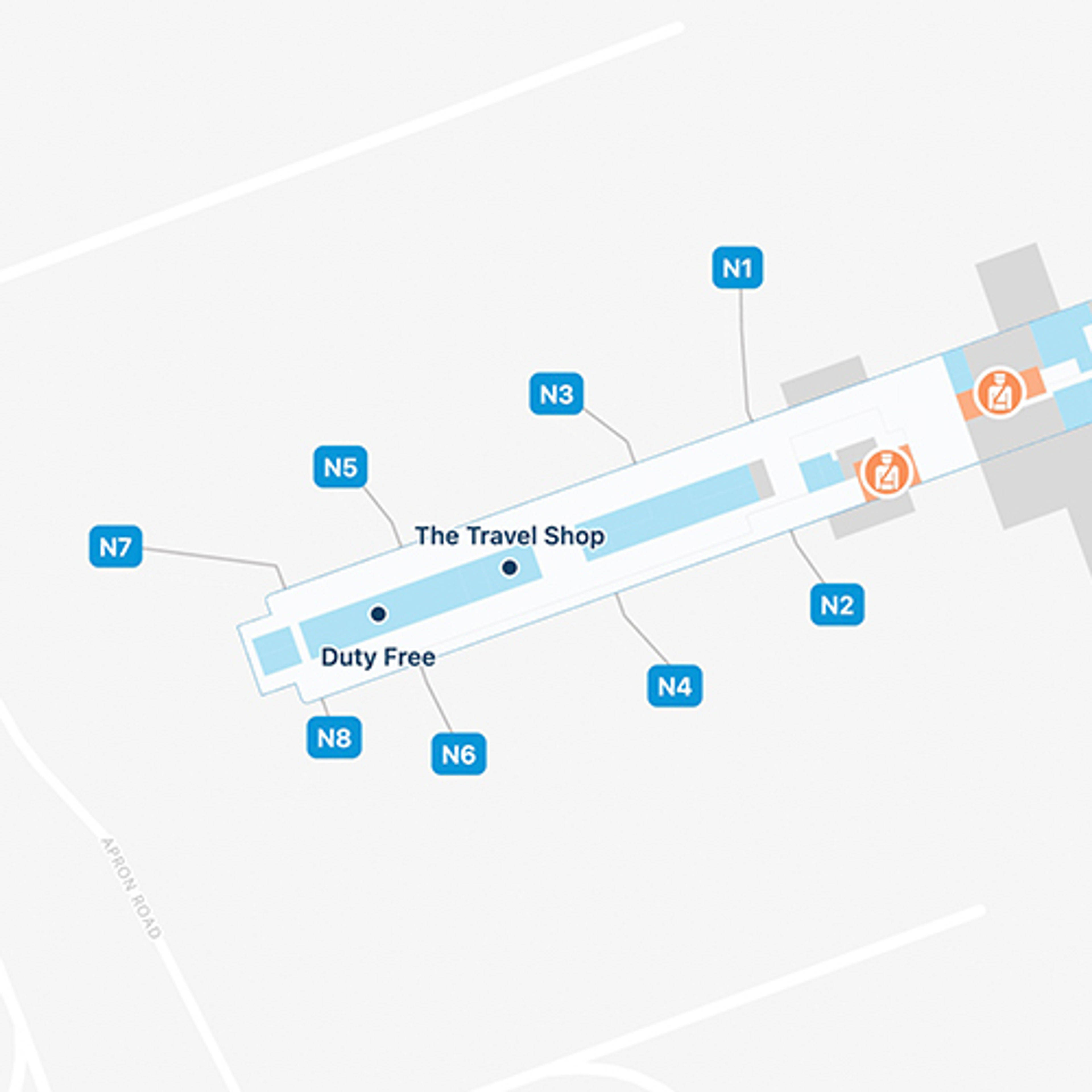 Anchorage Airport North Terminal Map
