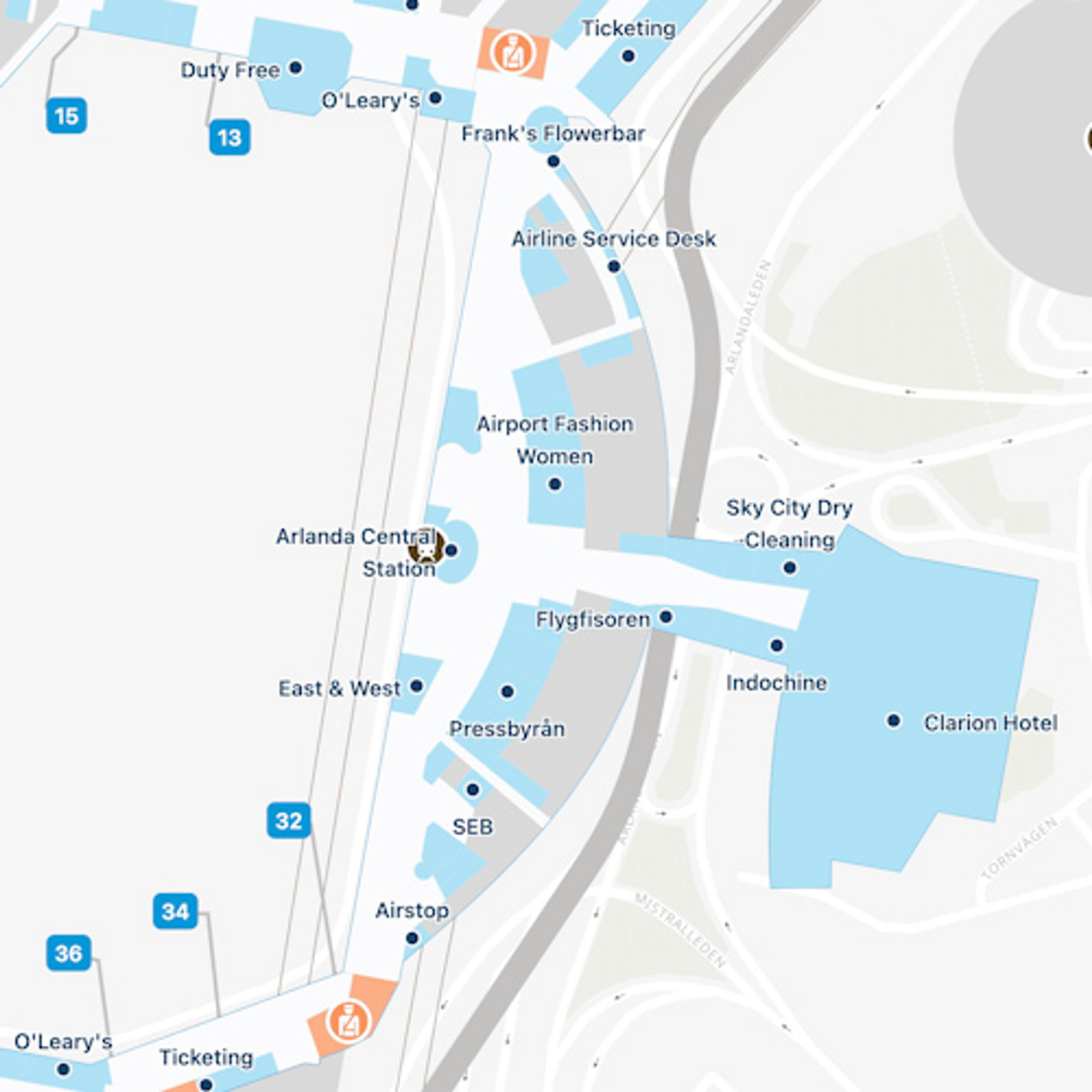 Stockholm Arlanda Airport Map | ARN Terminal Guide