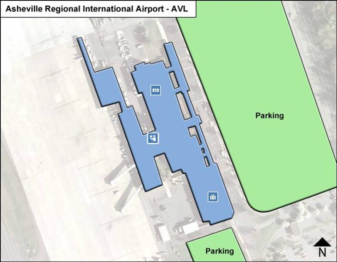 Asheville Regional Airport Map AVL Terminal Guide