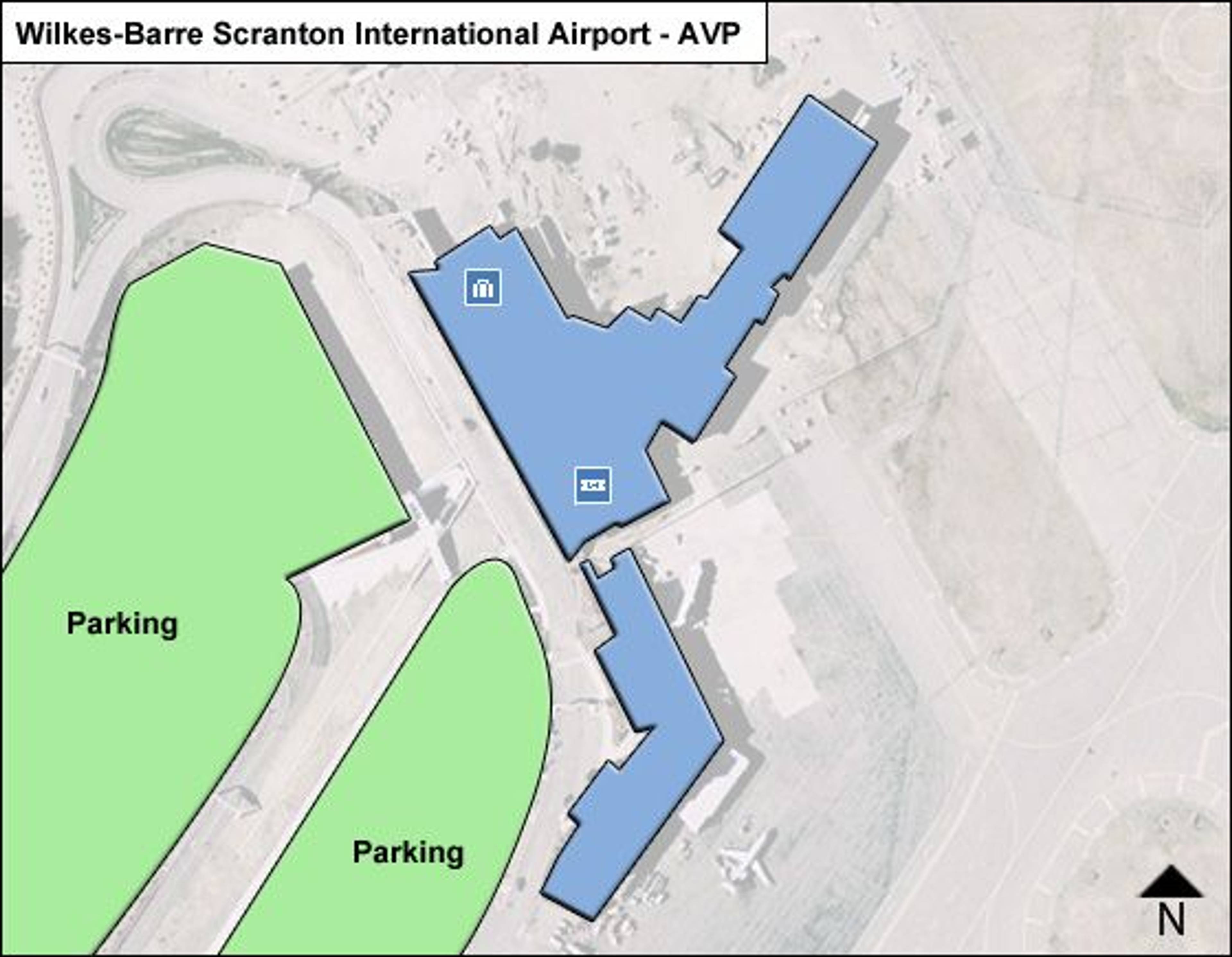 Avoca Airport Overview Map