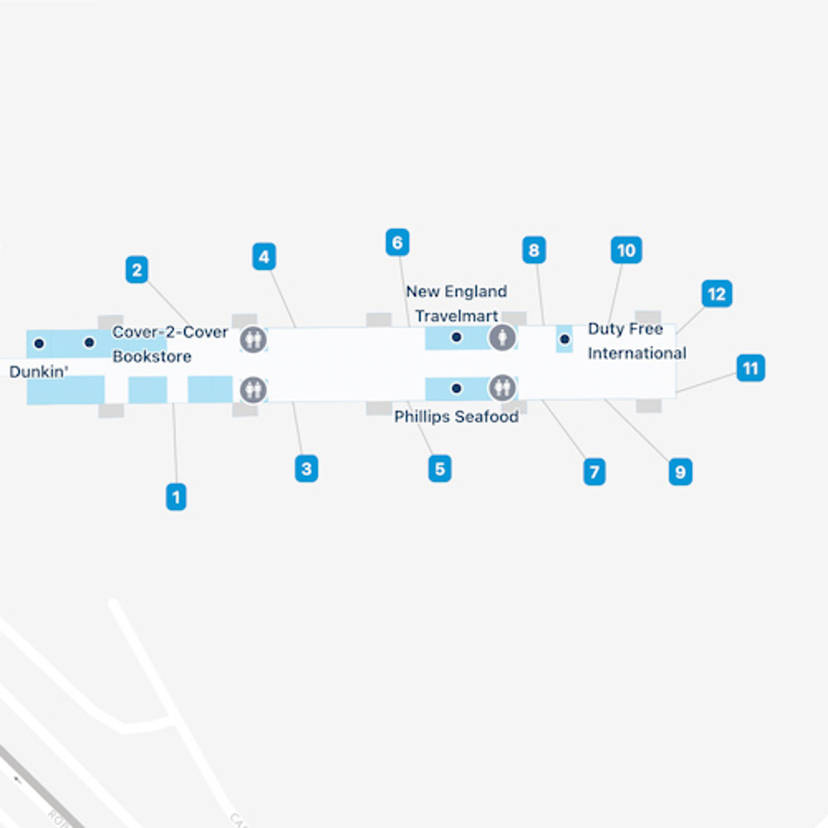 Hartford Bradley Airport Map | BDL Terminal Guide