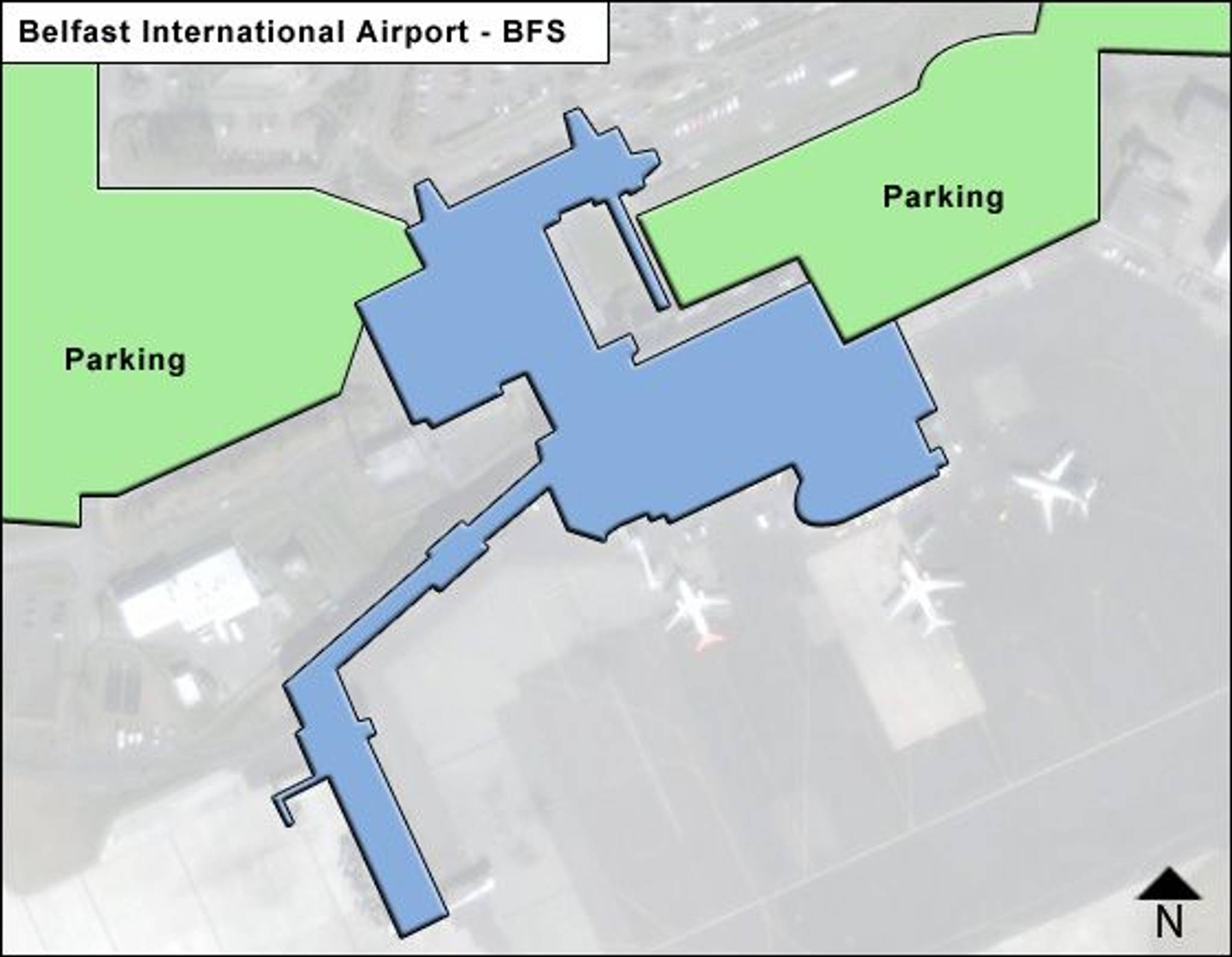 Belfast Airport Map | BFS Terminal Guide