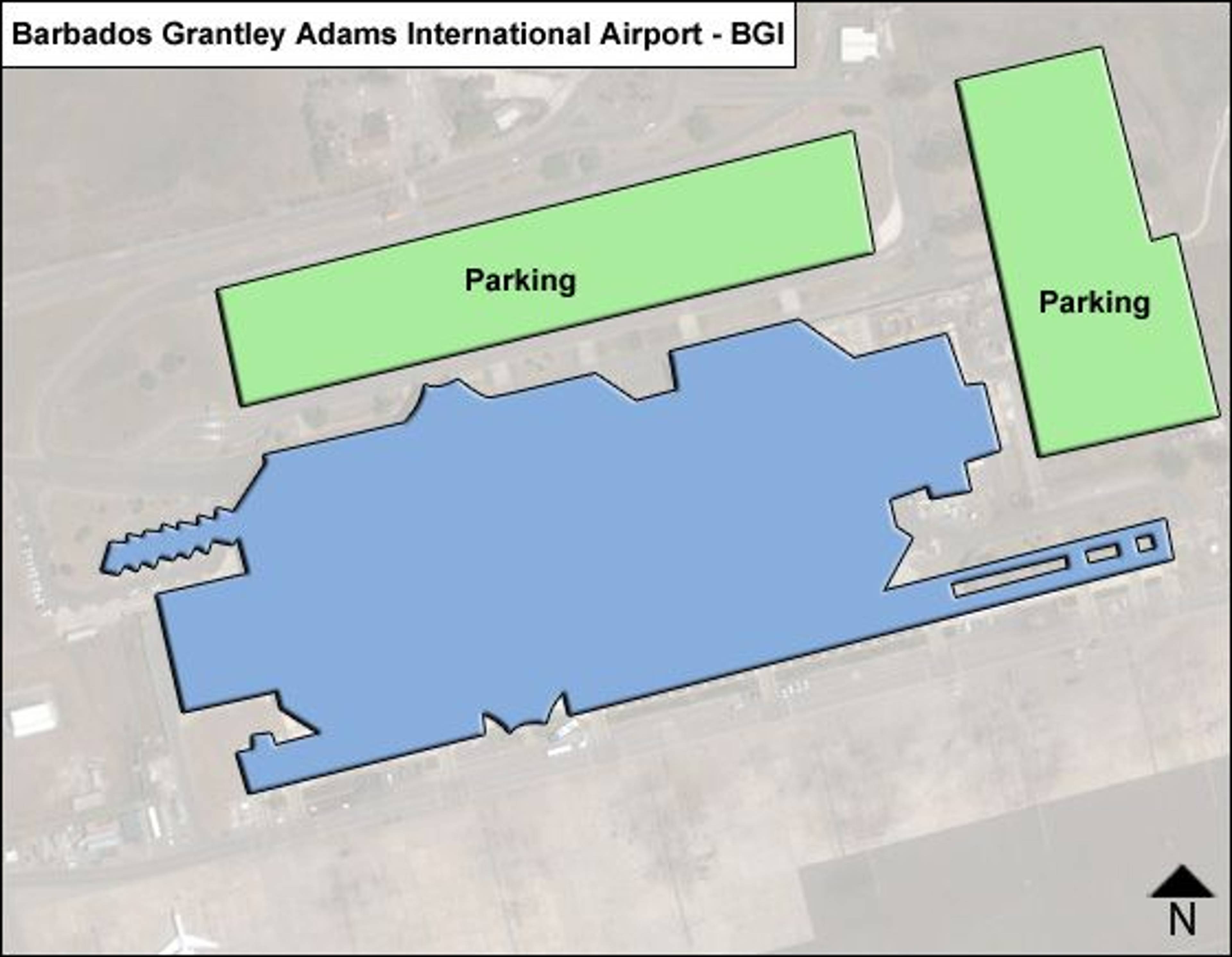 Bridgetown Airport Overview Map