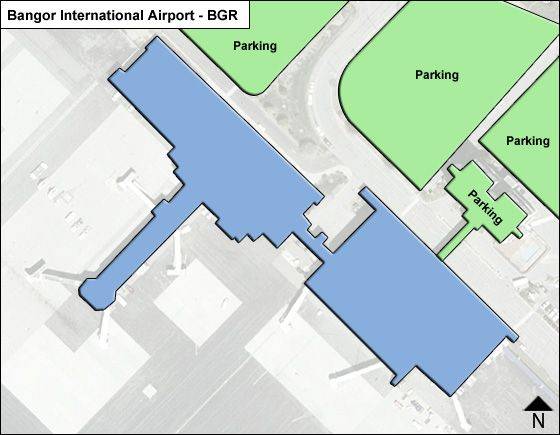 Bangor Airport Map BGR Terminal Guide   Bangor BGR Terminal Map 