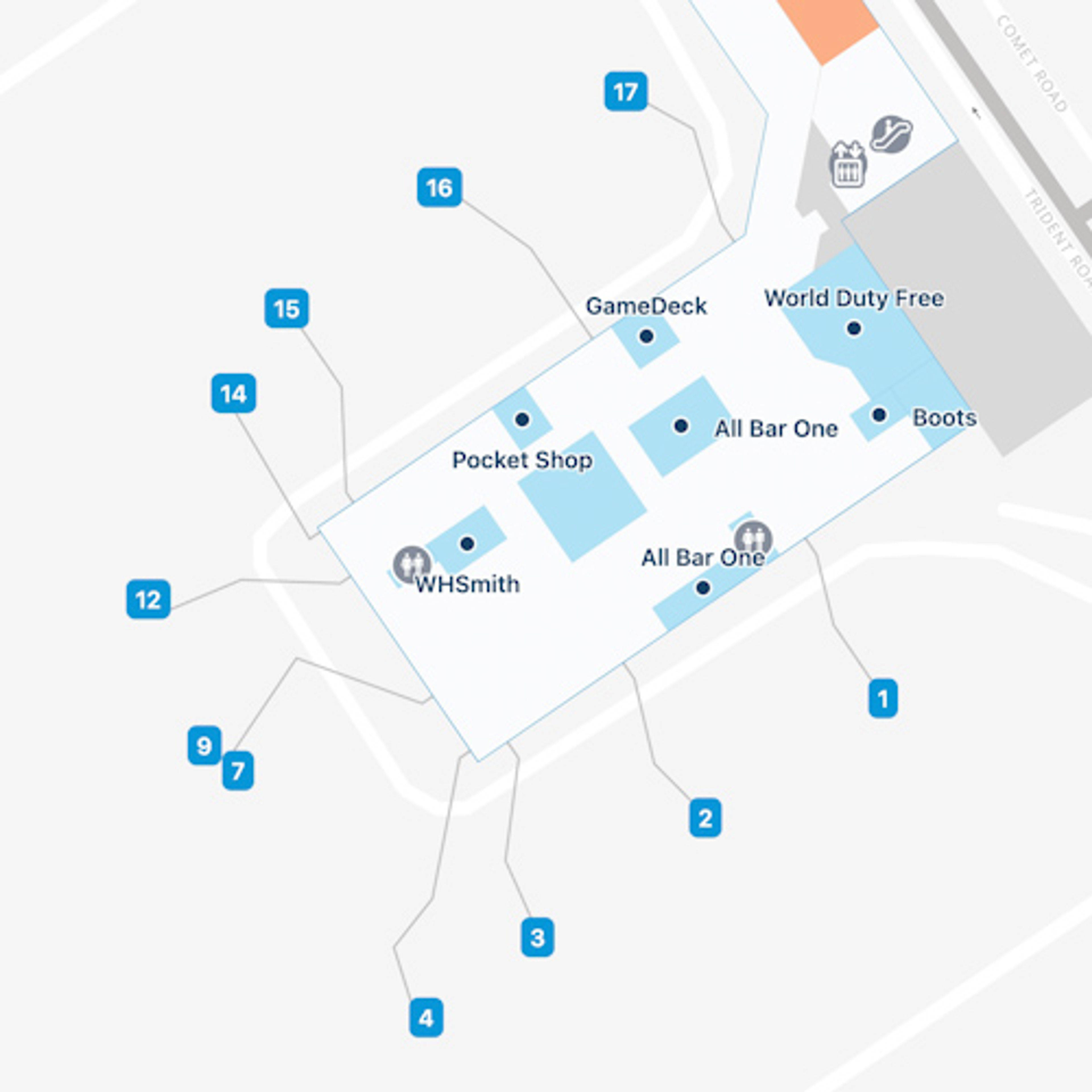 Birmingham UK Airport Map BHX Terminal Guide   Birmingham UK BHX Terminal 2 