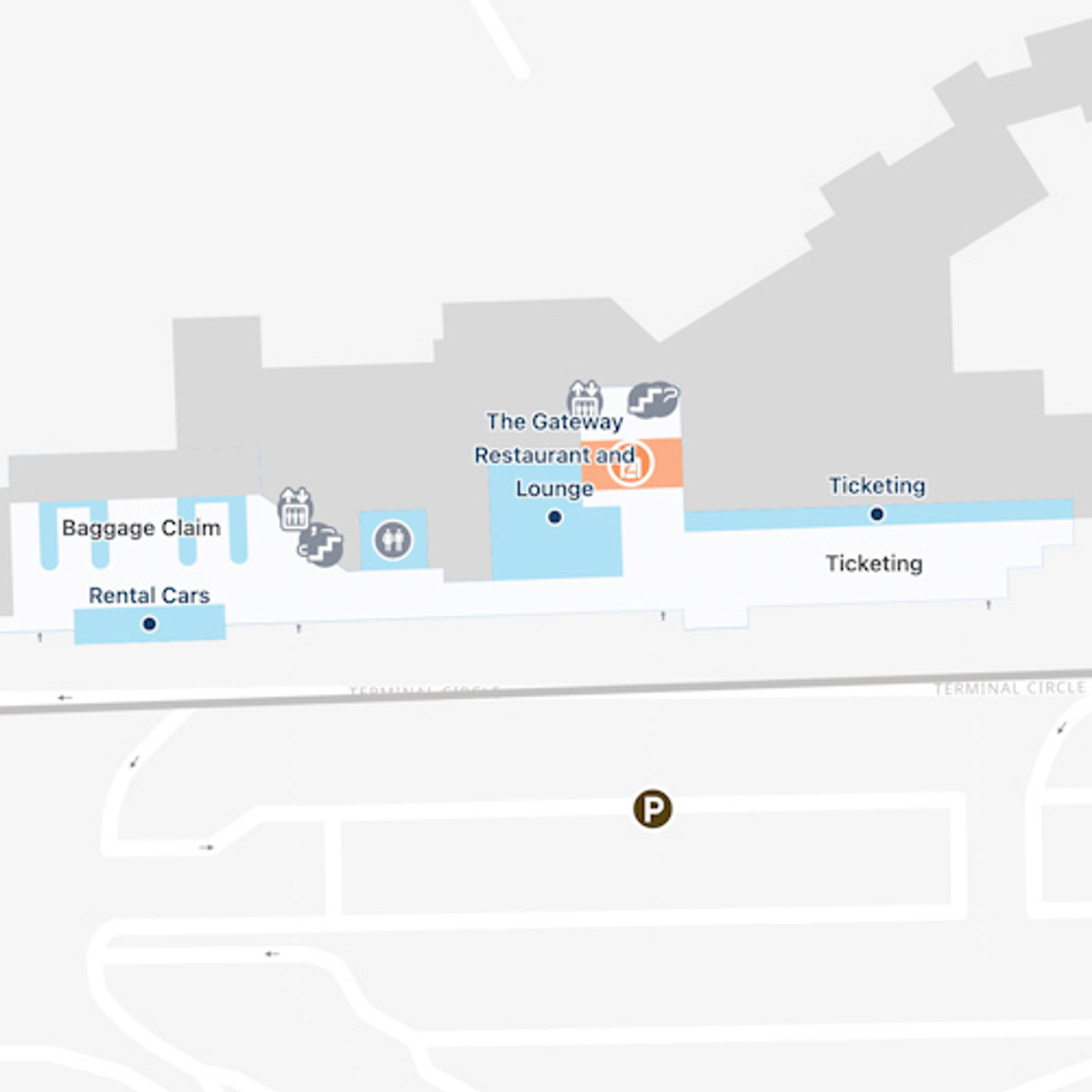 Billings Airport Main Terminal Map