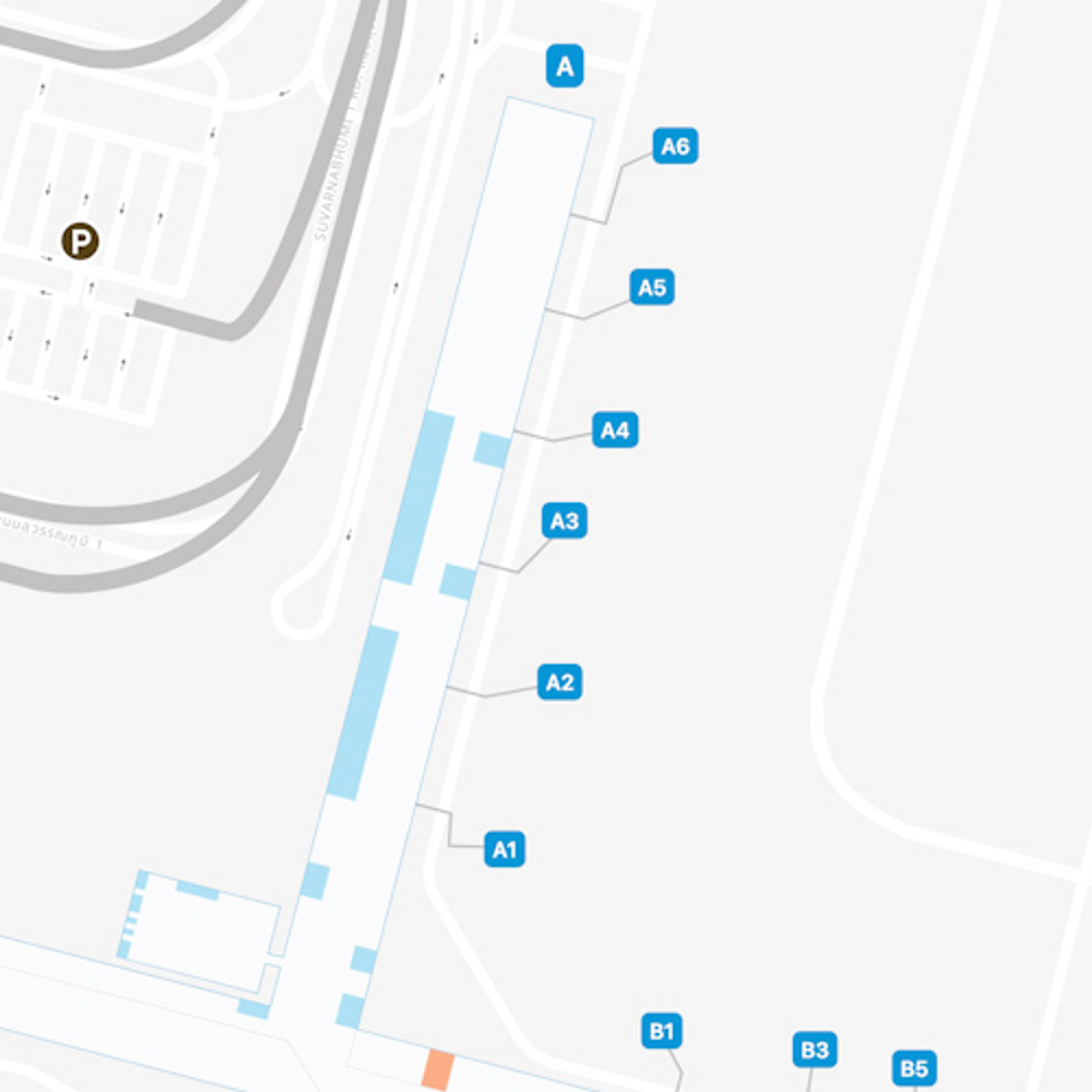 Baan Phli / Samut Prakan Airport Concourse A Map