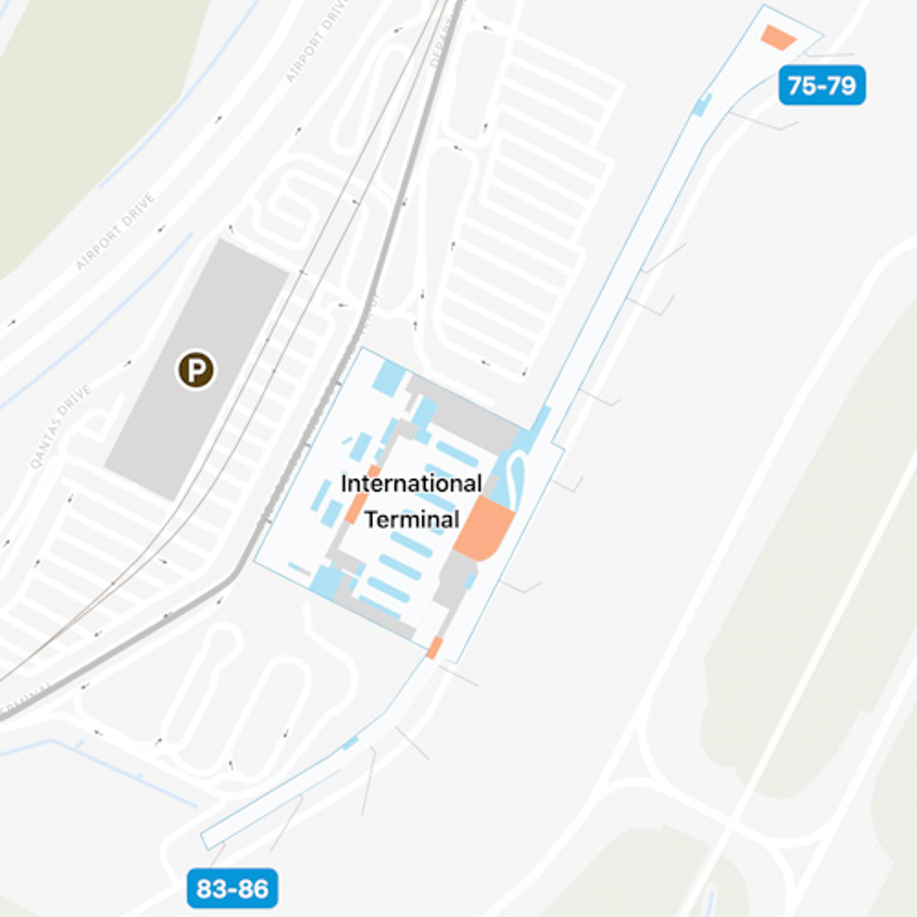 Brisbane Airport International Map