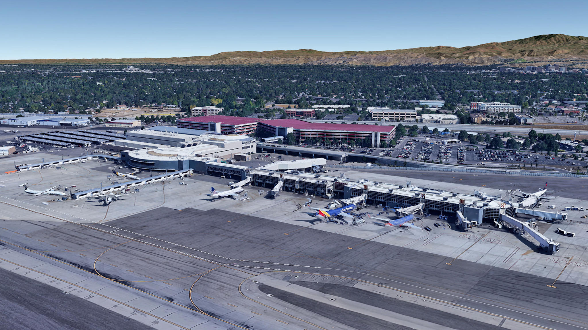 Aerial View of Boise Airport