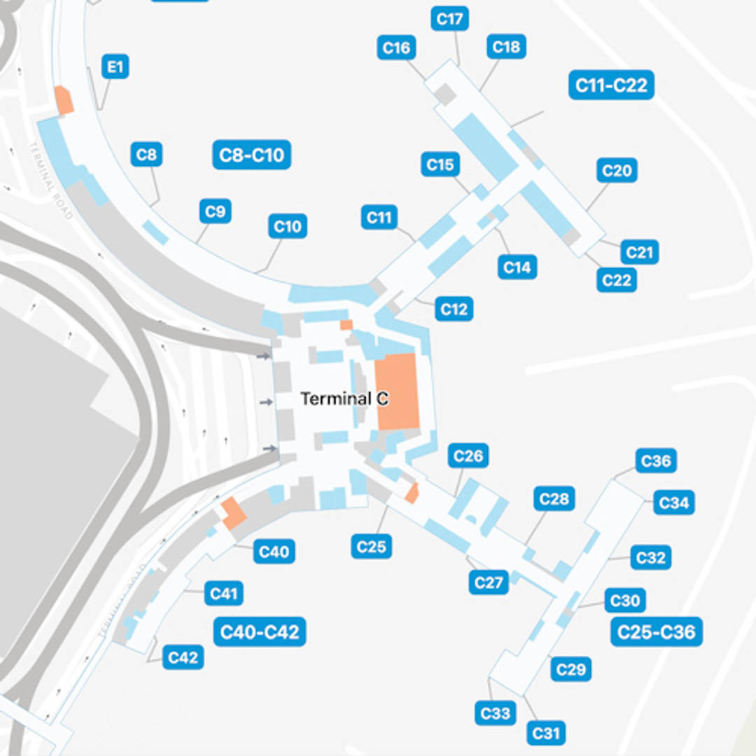 Boston Logan Airport Map Bos Terminal Guide