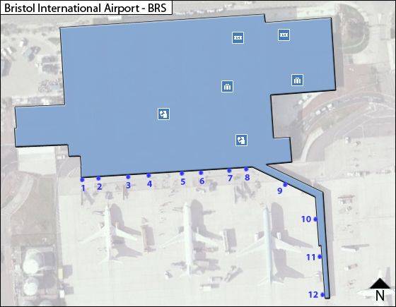 Bristol Airport Map BRS Terminal Guide   Bristol BRS Terminal Map 