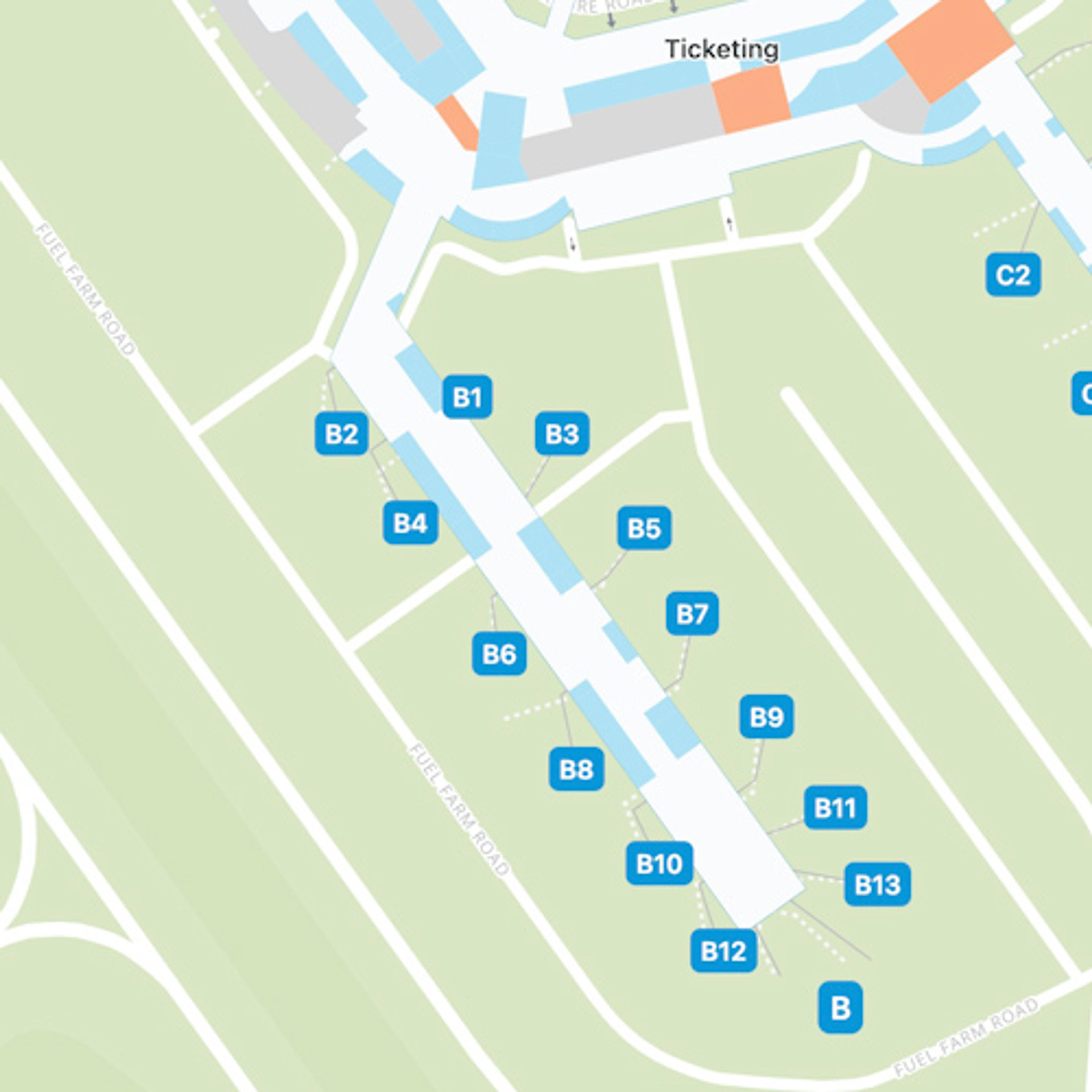 Baltimore Washington Airport BWI Concourse E Map