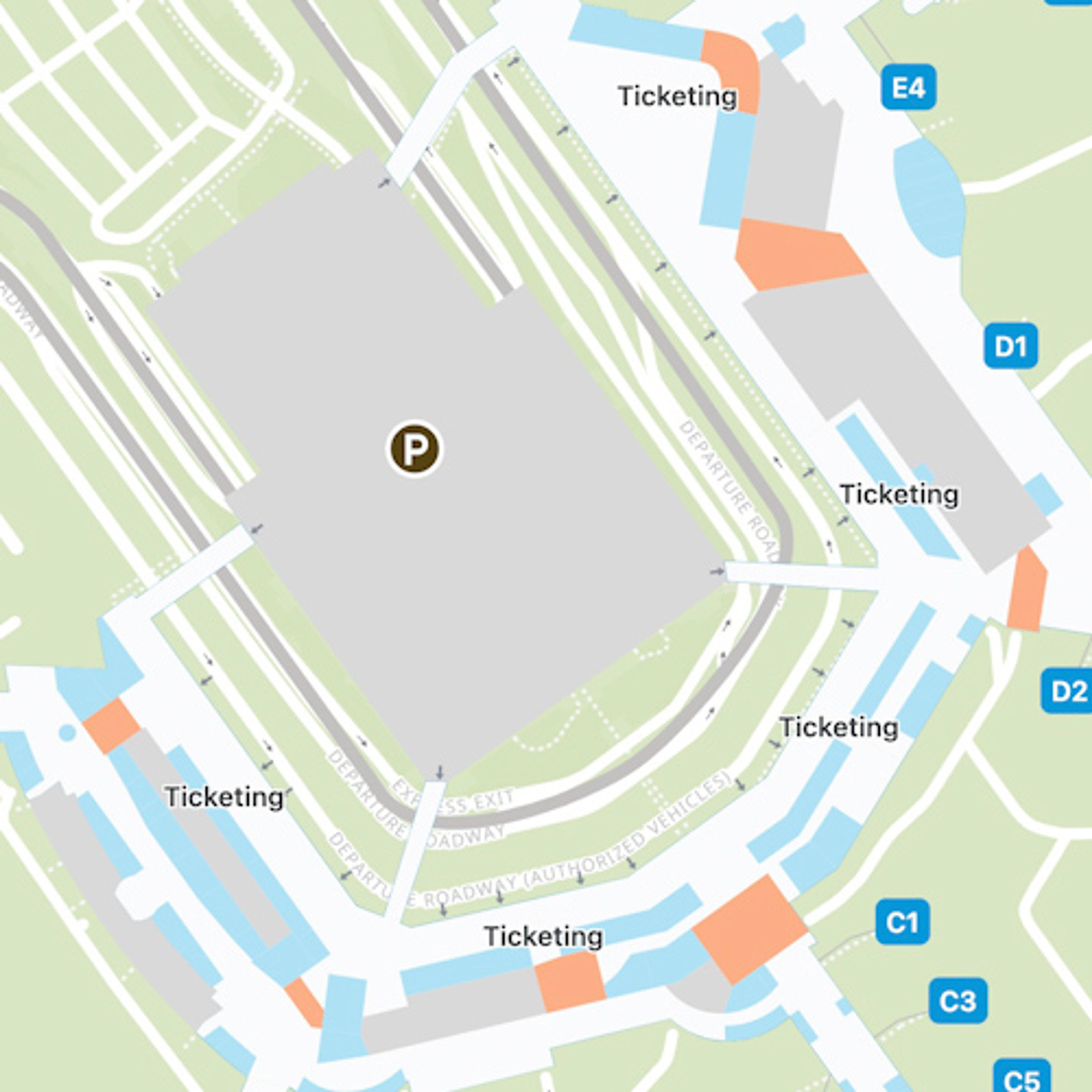 Baltimore Washington Airport BWI Main Terminal Map