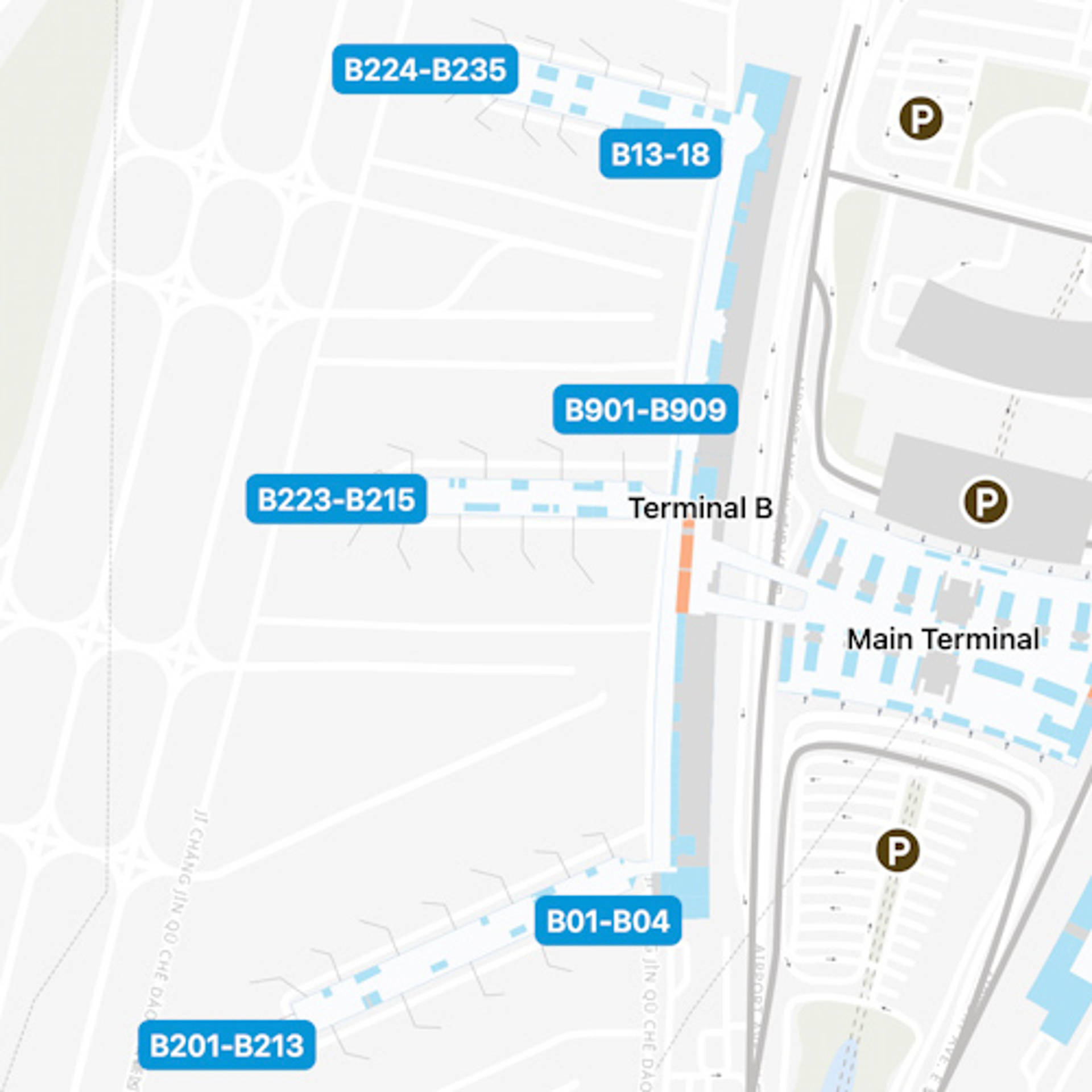 Guangzhou Baiyun Airport CAN Main Terminal Map