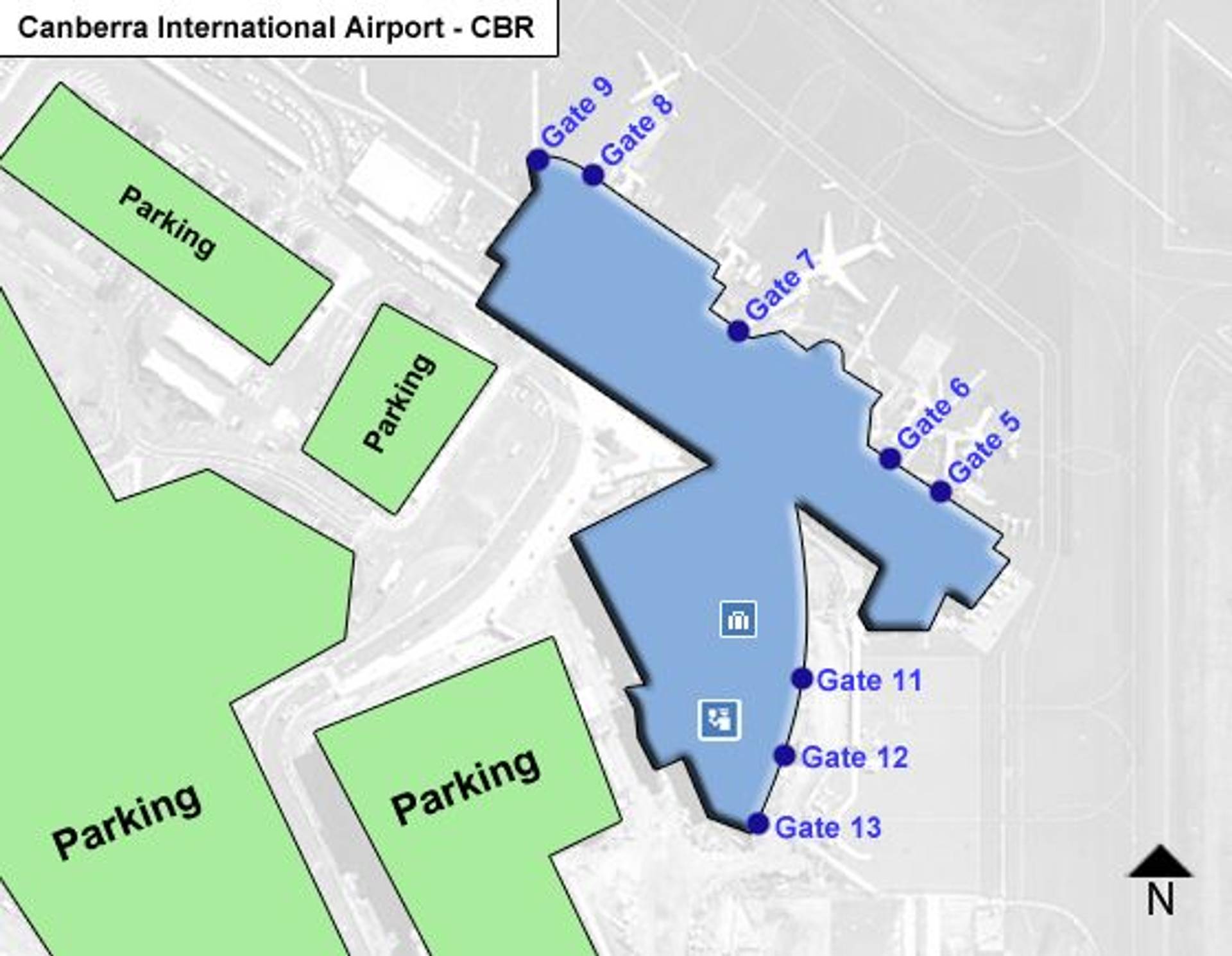 Canberra Airport Map CBR Terminal Guide