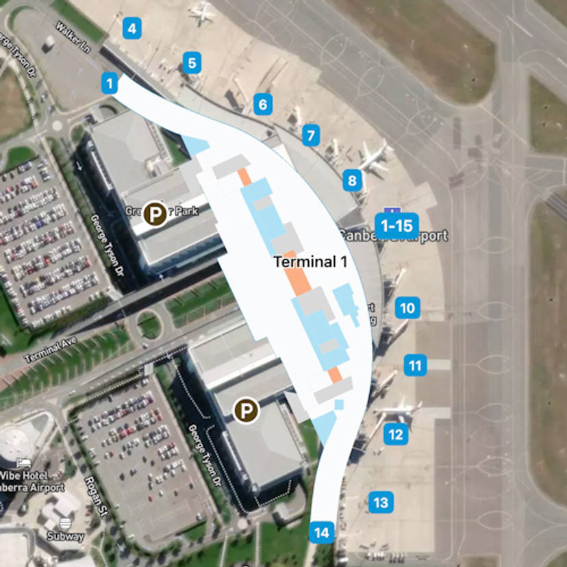 Canberra Airport Map | CBR Terminal Guide