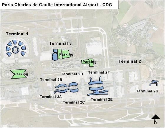 Paris de Gaulle Airport Map CDG - Paris Charles De Gaulle CDG Terminal%20map