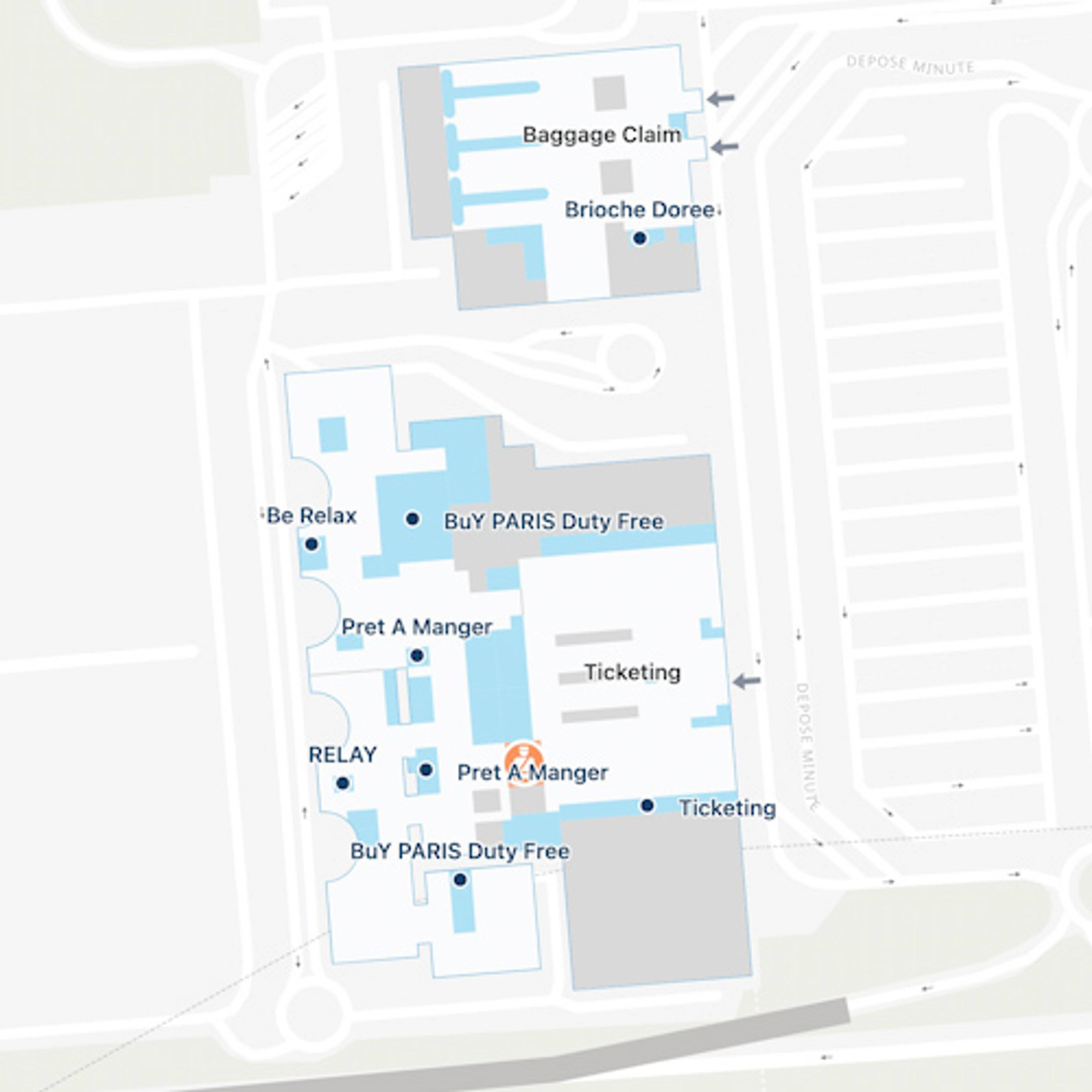 Roissy   Airport Terminal 3 Map