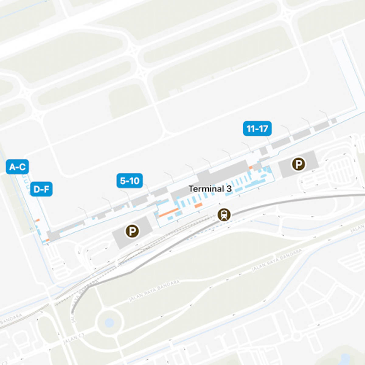 Jakarta Hatta Airport Map CGK Terminal Guide
