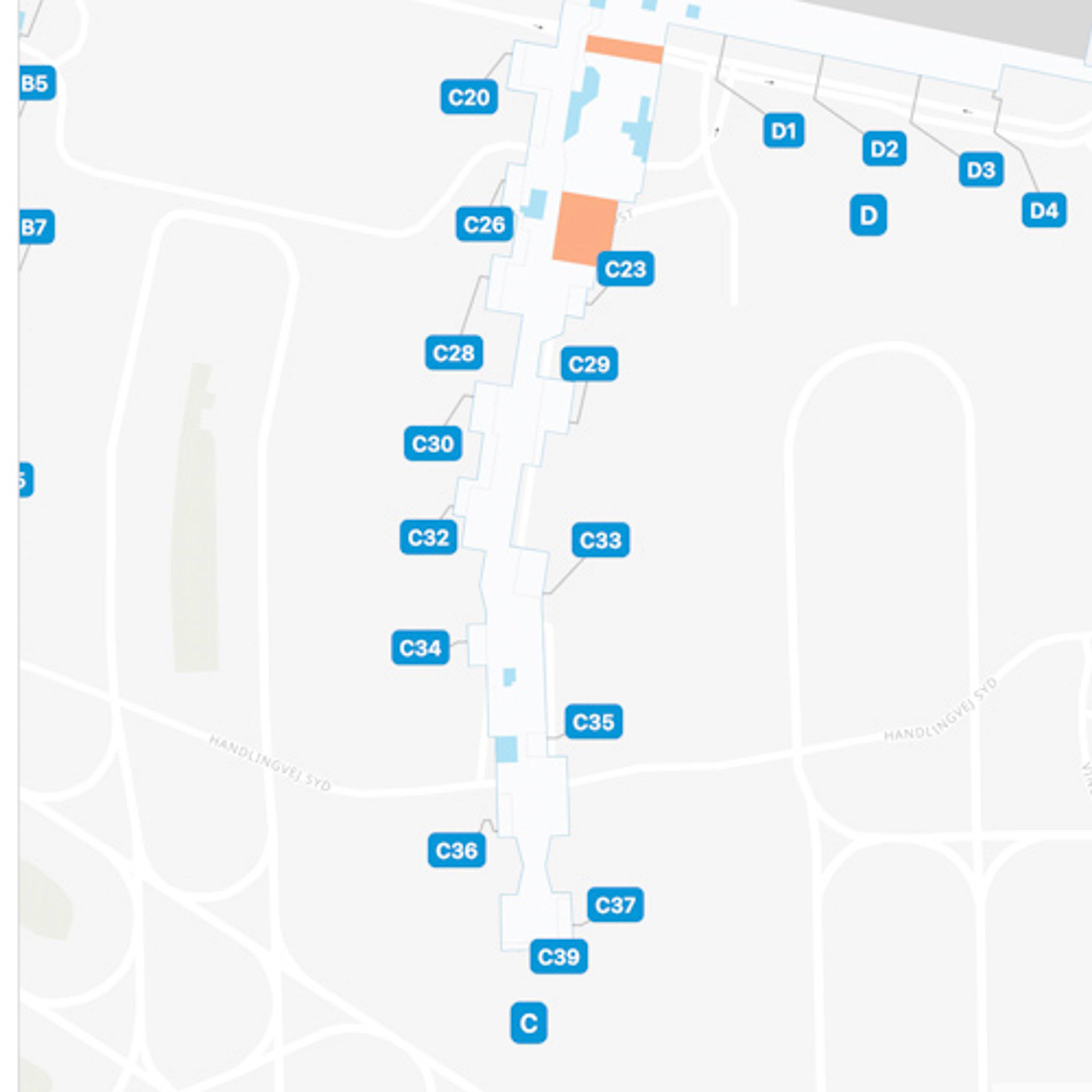 Kastrup Airport Concourse C Map
