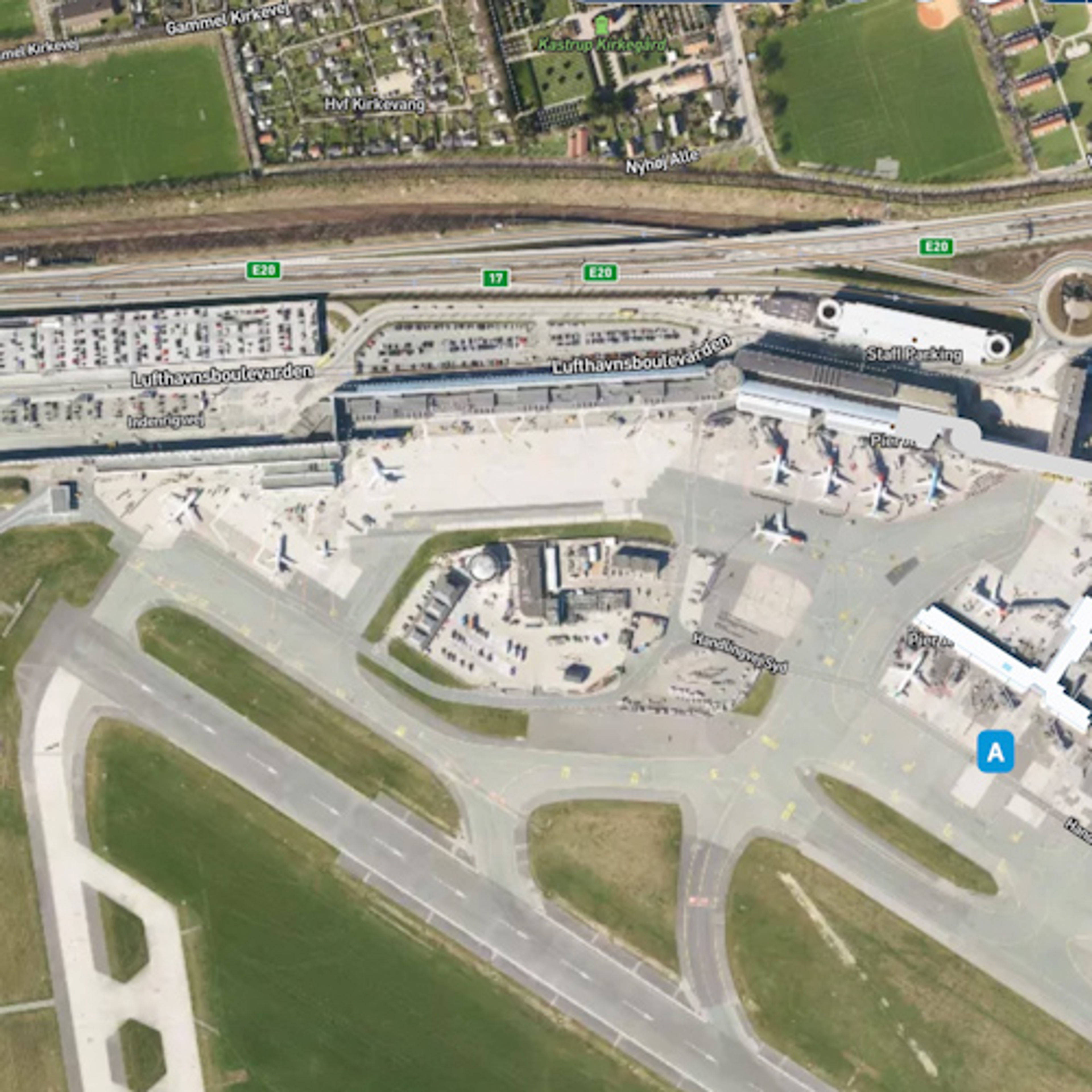 Copenhagen Airport CPH Main Terminal Map