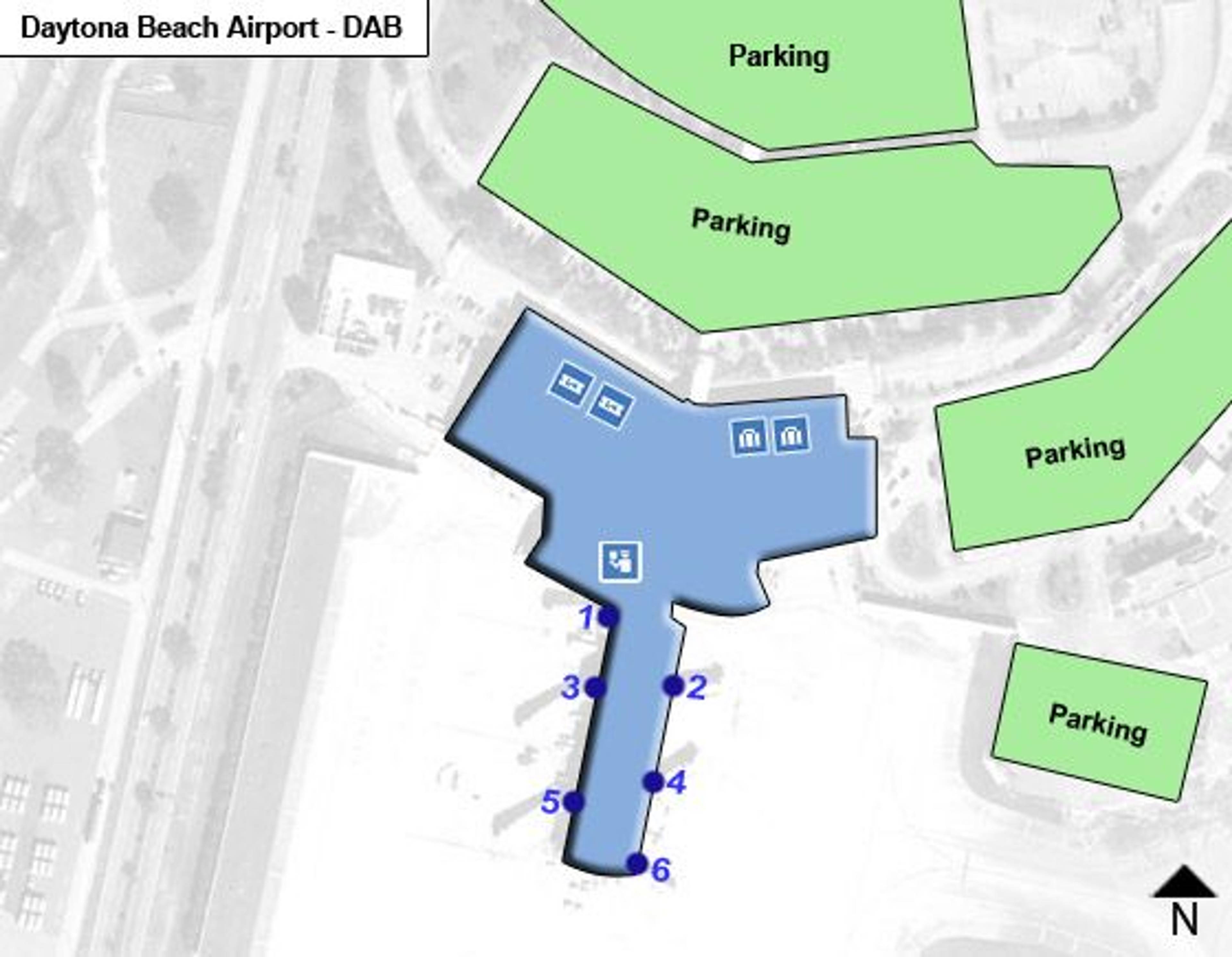 Daytona Beach Airport Overview Map