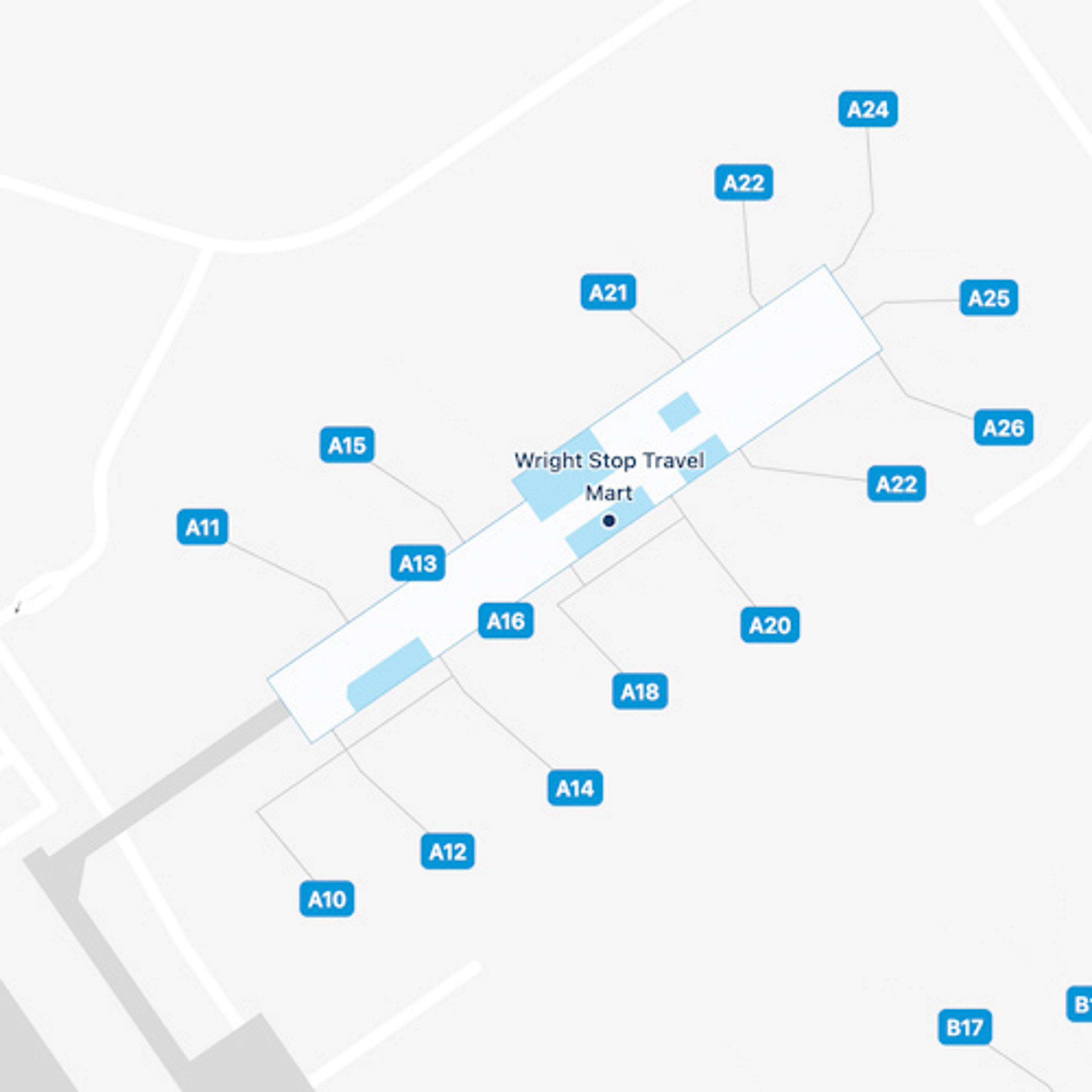 Vandalia Airport Concourse A Map