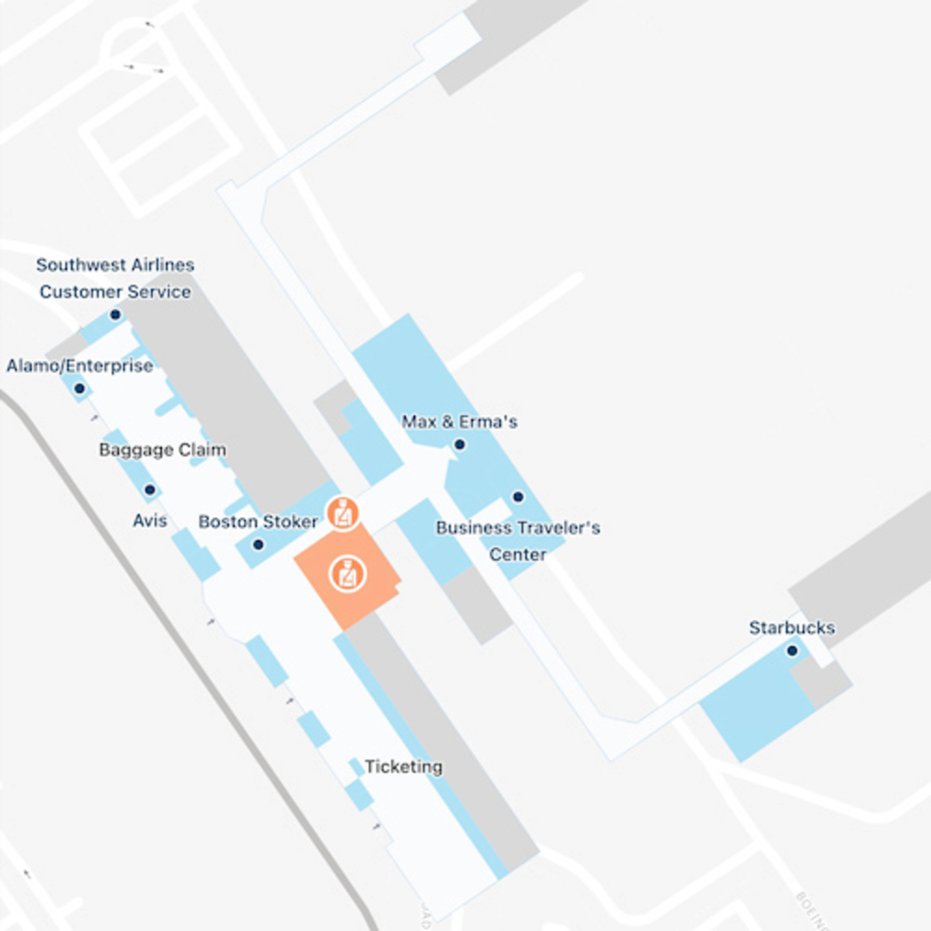Vandalia Airport Main Terminal Map