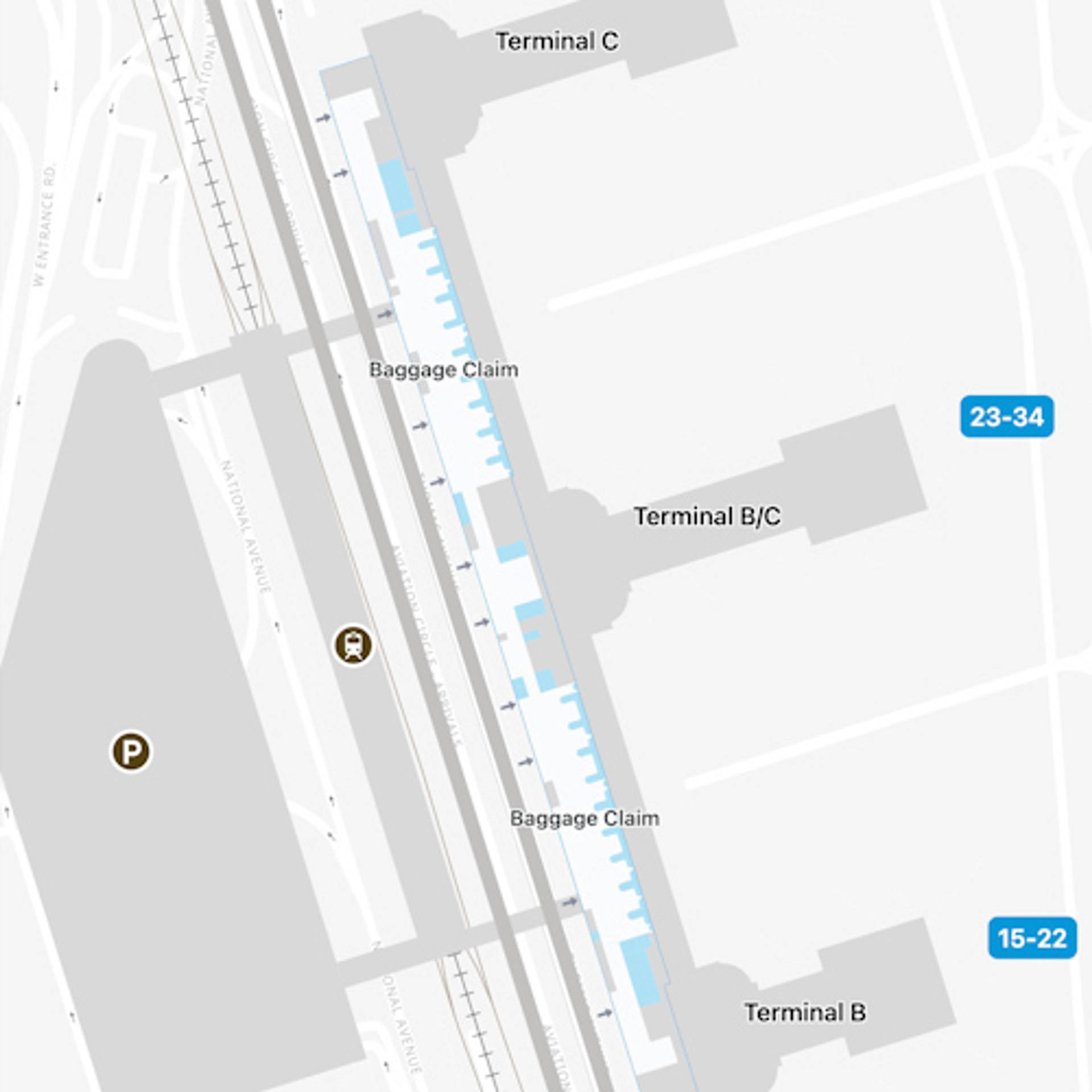 Reagan National Airport Map DCA Terminal Guide