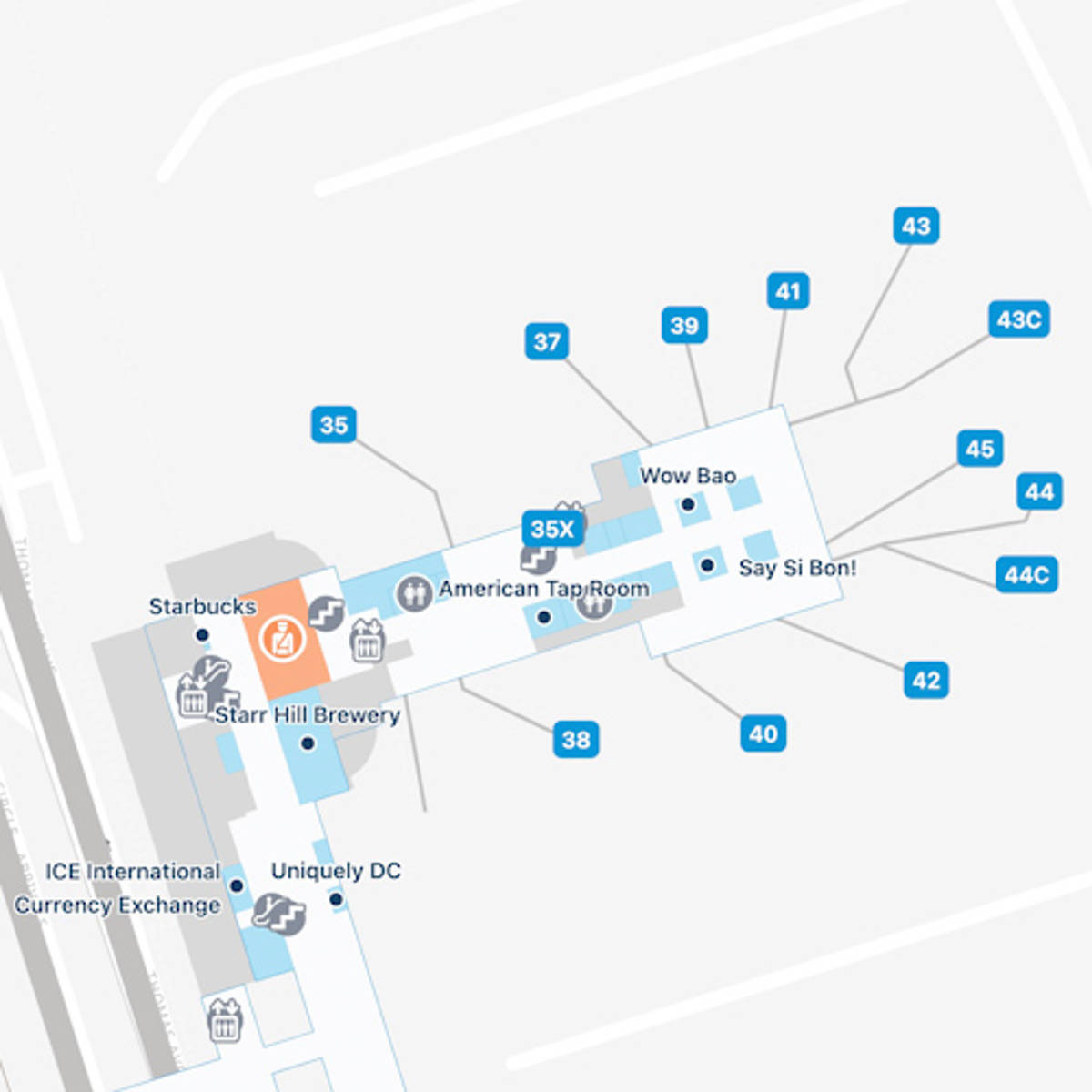 Reagan National Airport Map | DCA Terminal Guide