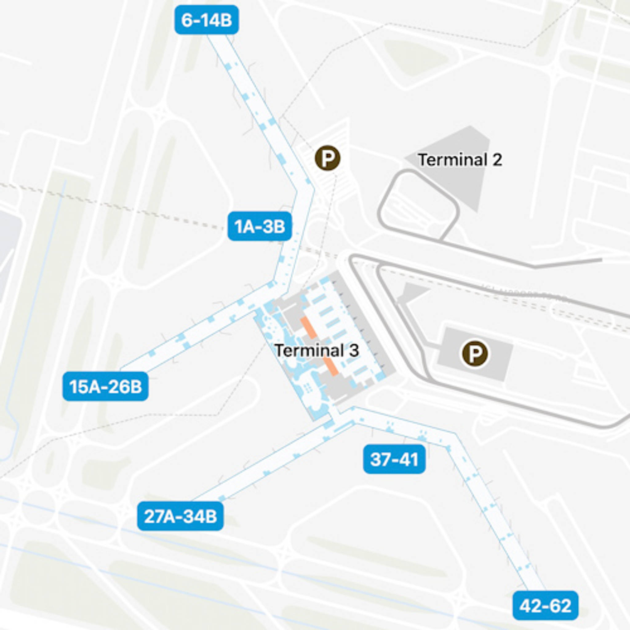 New Delhi Indira Gandhi Airport Map | DEL Terminal Guide