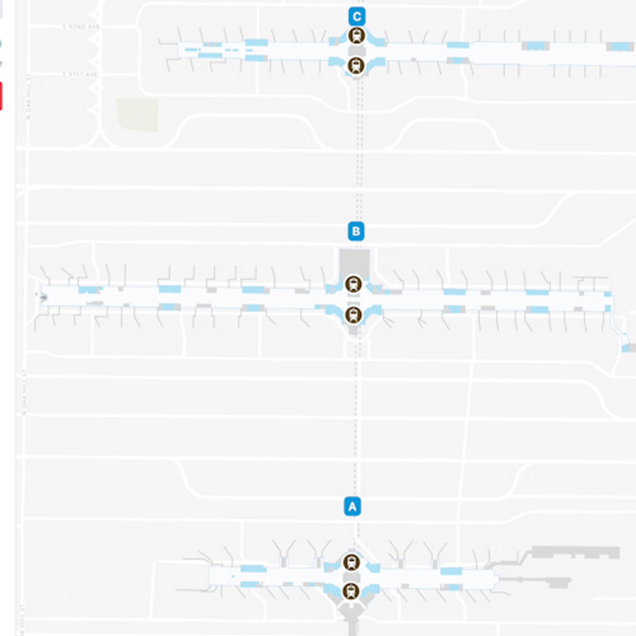 Denver Airport Map Den Terminal Guide 8195