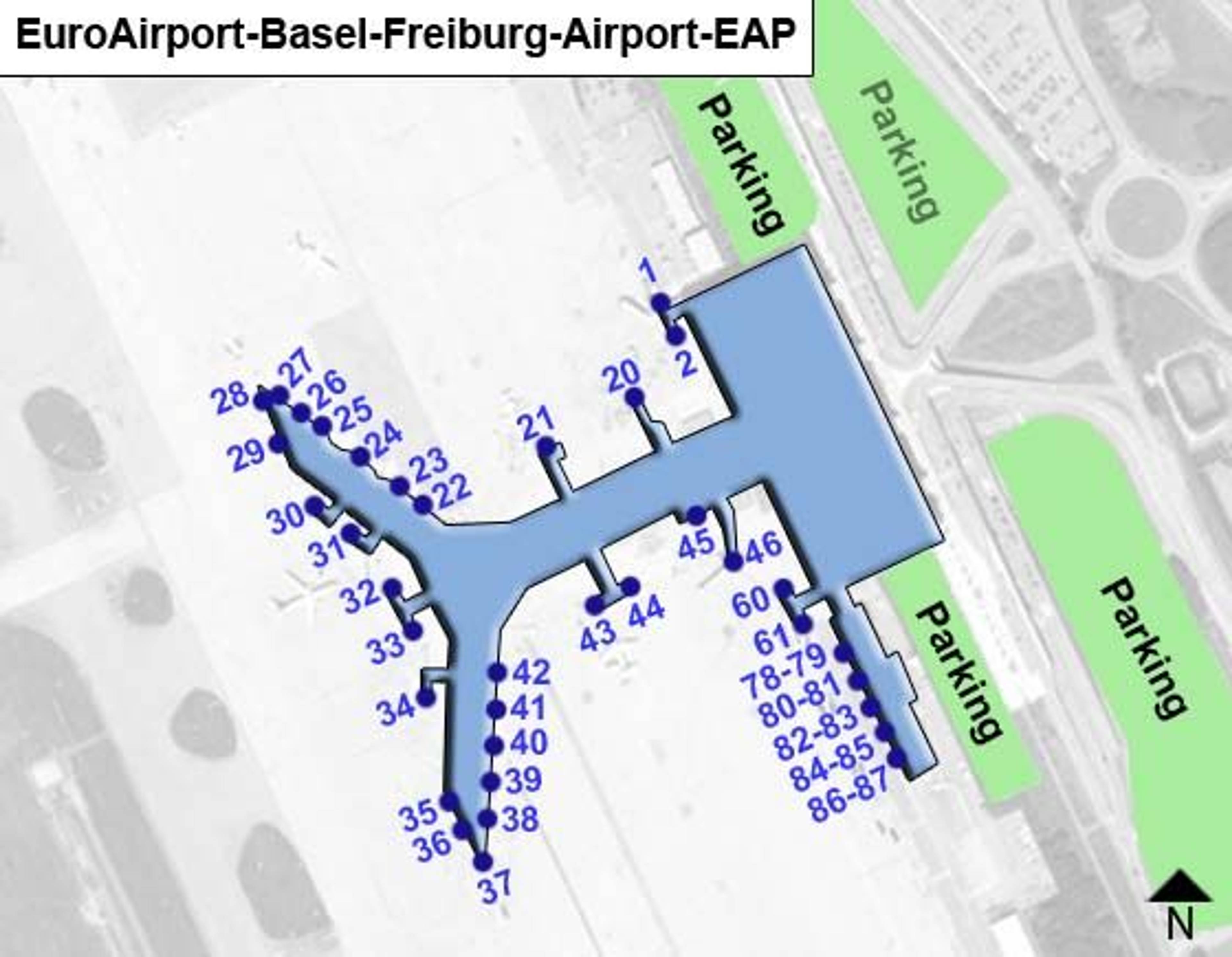 Saint-Louis Cedex Airport Overview Map