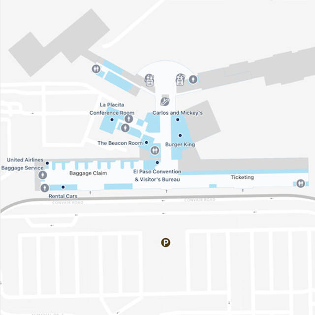 El Paso Airport Map | ELP Terminal Guide