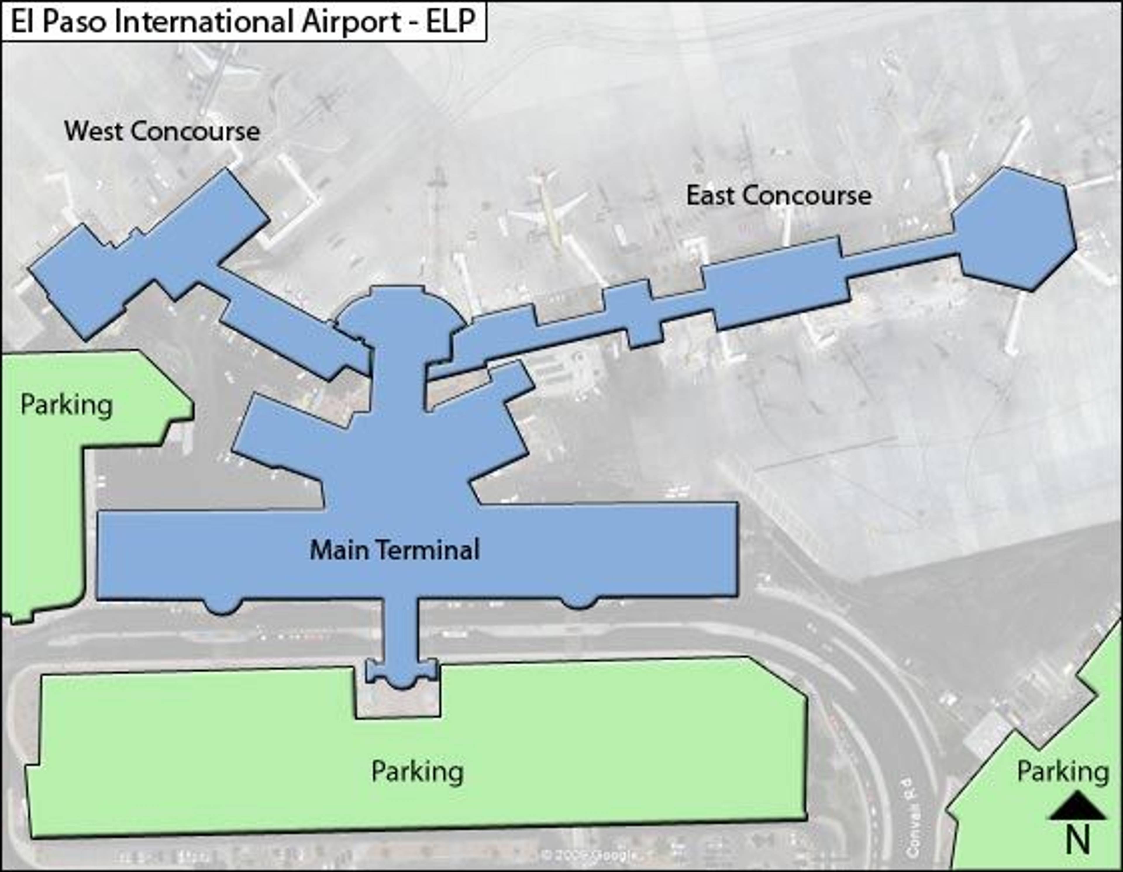 El Paso Airport Map | ELP Terminal Guide