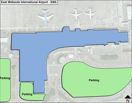 East Midlands Airport EMA   East Midlands EMA Terminal Map 