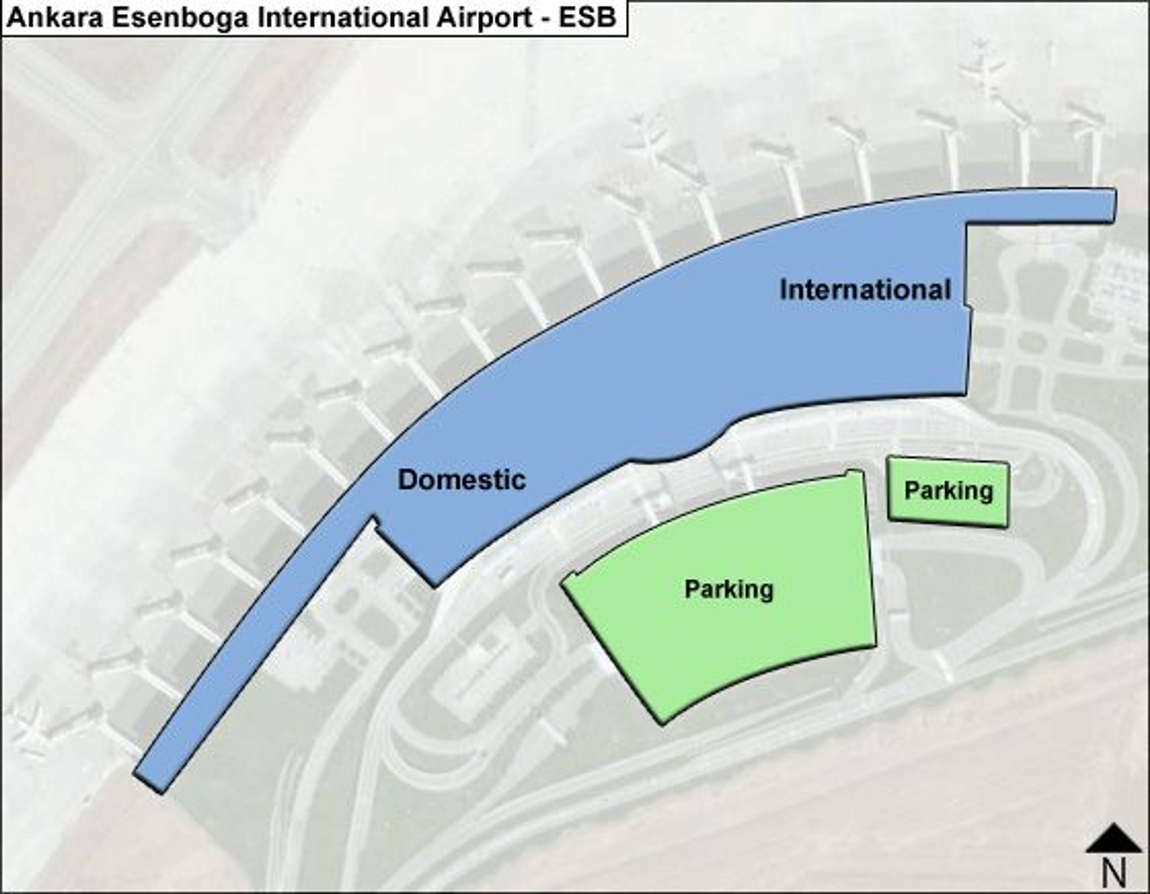 Akyurt - Ankara Airport Overview Map