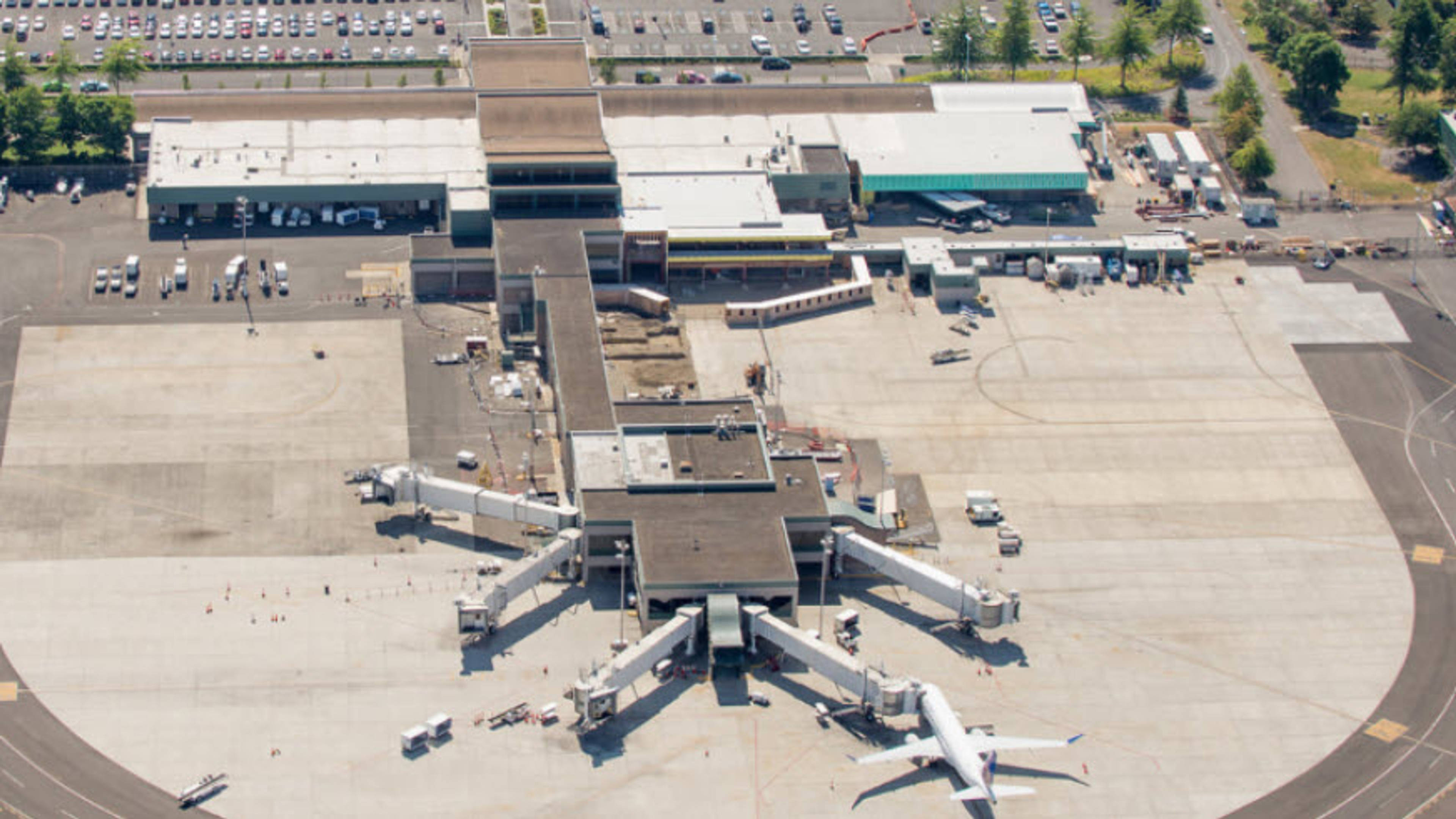 Aerial View of Eugene Airport