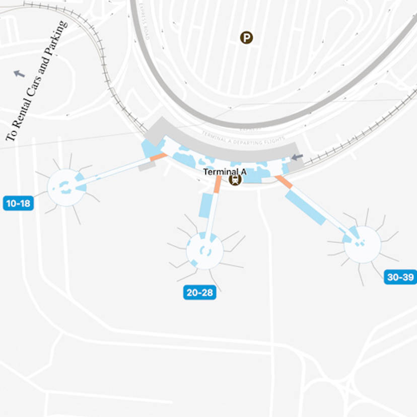 Newark Liberty Airport Ewr Terminal B Map