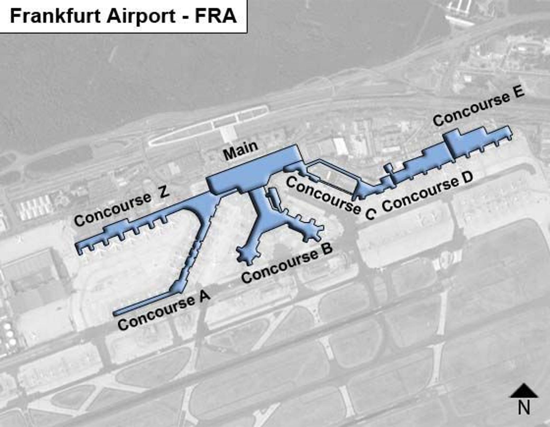 Flughafen Frankfurt Lageplan Terminal 1 Lufthansa www.ifly.com
