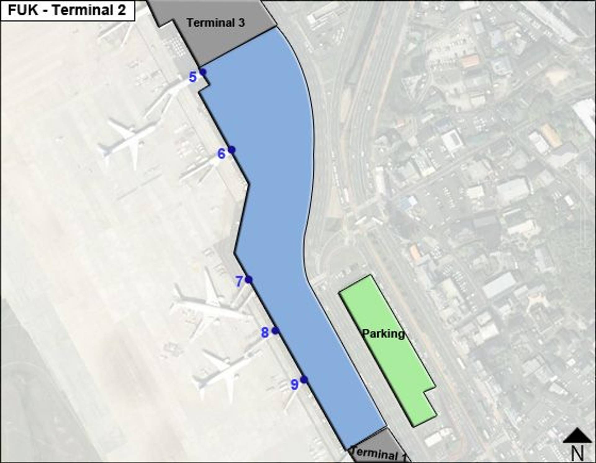 Fukuoka Airport FUK Terminal 1 Map